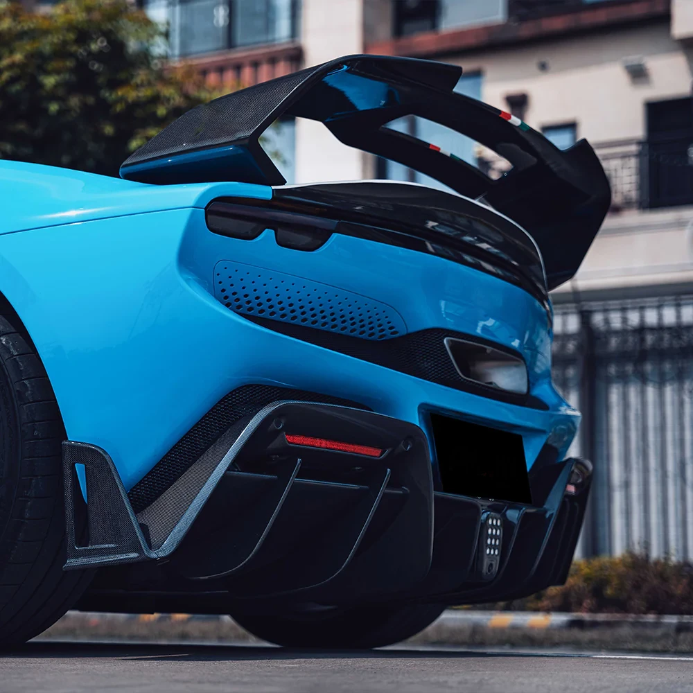 FERRARI 296 GTB/GTS Dry Carbon Fiber BF Tail & Spoiler