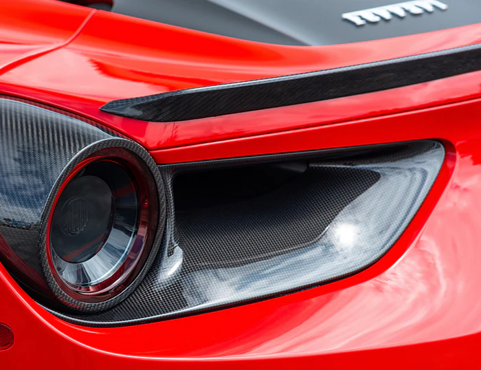 FERRARI 488 GTB/SPIDER Pre-Preg (Kuru) Karbon Fiber SN Arka Far Çerçeve