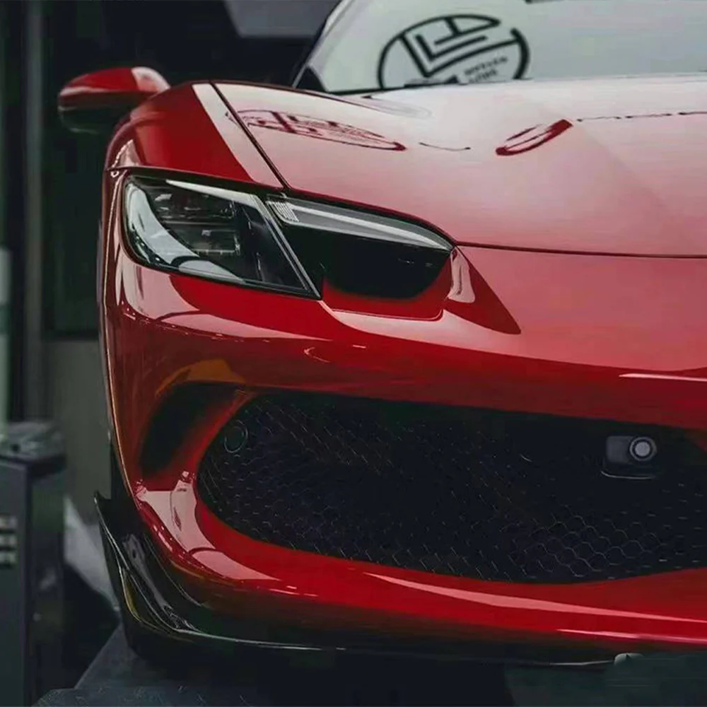 FERRARI 296 GTB/GTS Pre-Preg (Kuru) Karbon Fiber Ön Tampon Köşe Ek