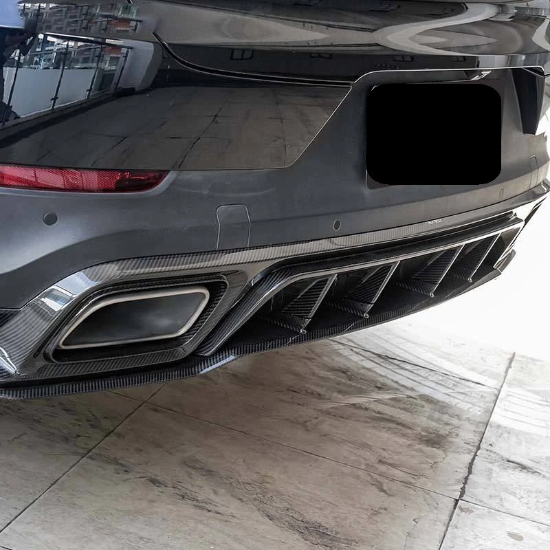 PORSCHE CAYENNE Pre-Preg (Kuru) Karbon Fiber Arka Difüzör