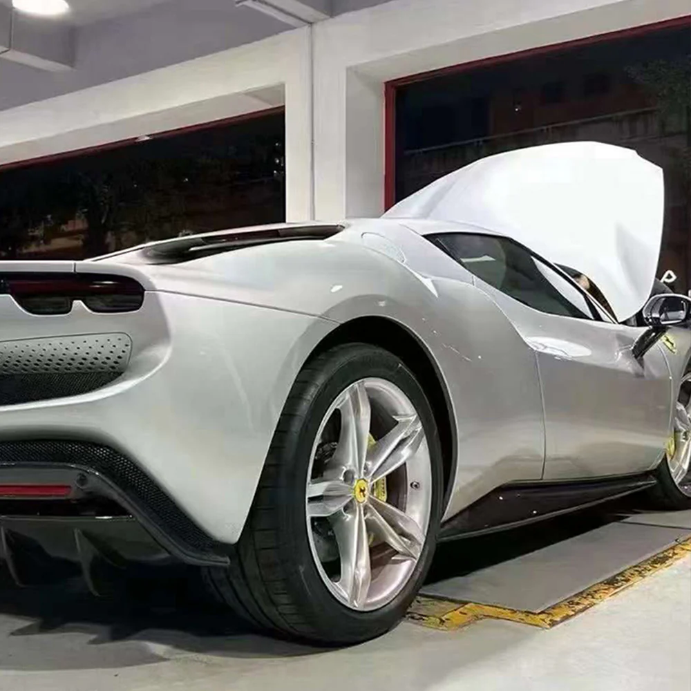 FERRARI 296 GTB/GTS Pre-Preg (Kuru) Karbon Fiber V2 Yan Marşpiyel