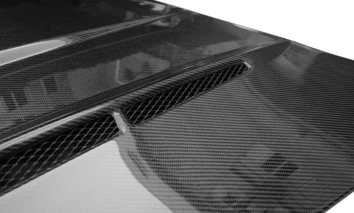 PORSCHE CAYENNE Pre-Preg (Kuru) Karbon Fiber Hava Kanallı Kaput