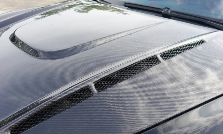 PORSCHE CAYENNE Pre-Preg (Kuru) Karbon Fiber Hava Kanallı Kaput