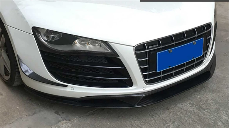 AUDI R8 Carbon Fiber Front Bumper Lip Splitter Gen 1 2008-2015