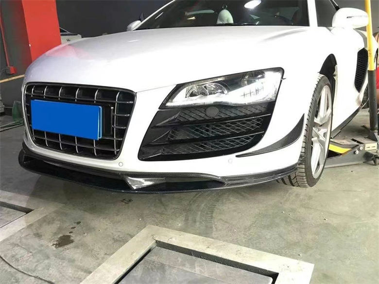 AUDI R8 Carbon Fiber Front Bumper Lip Splitter Gen 1 2008-2015