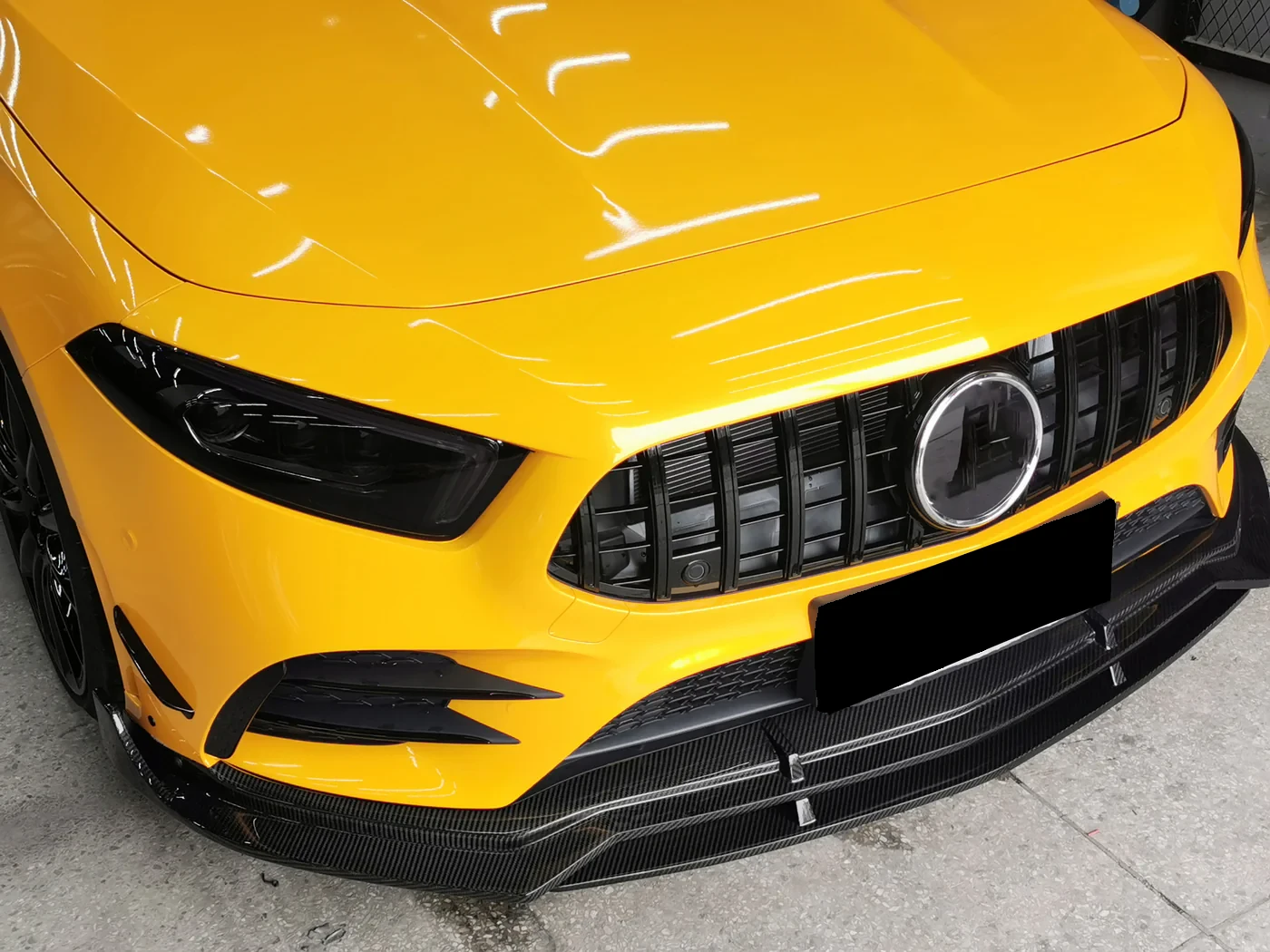 MERCEDES-BENZ AMG W177/V177 Pre-Preg (Kuru) Karbon Fiber Ön Lip