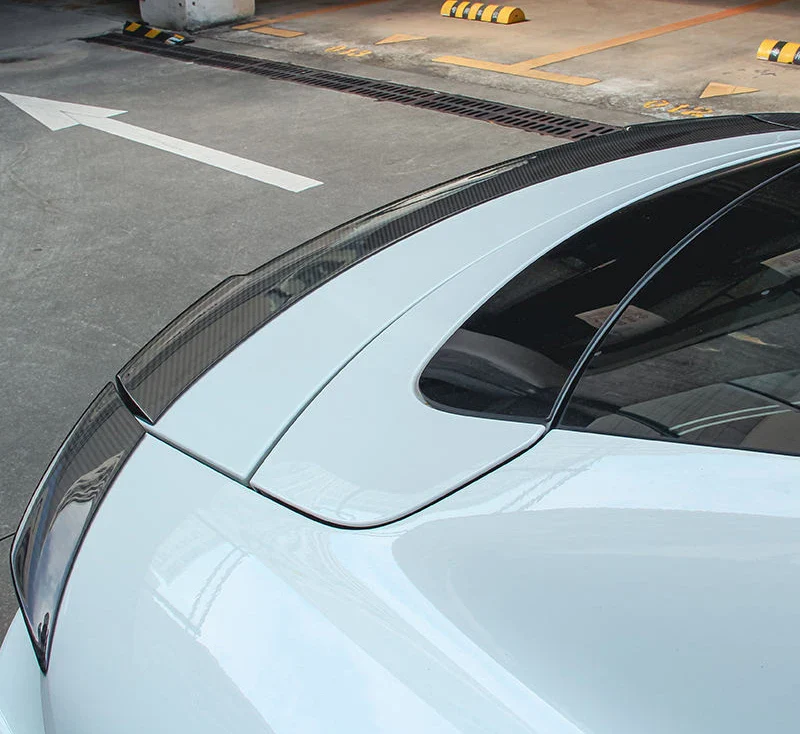 PORSCHE TAYCAN Pre-Preg (Kuru) Karbon Fiber Lip Spoiler