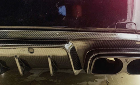 MERCEDES-BENZ W205 B Style Carbon Fiber Body Kit Rear Diffuser 4-Door
