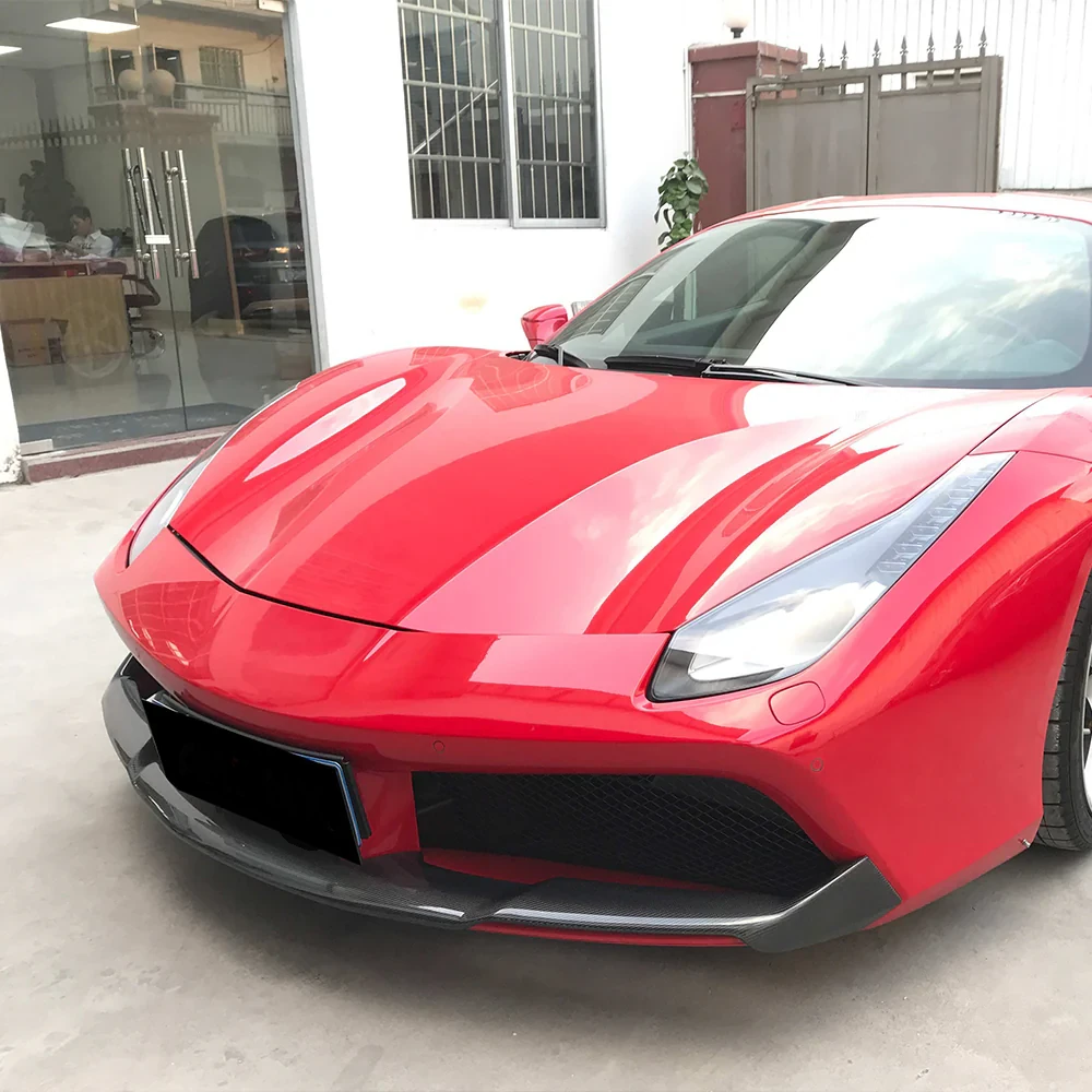 FERRARI 488 GTB/SPIDER Pre-Preg (Kuru) Karbon Fiber Ön Lip