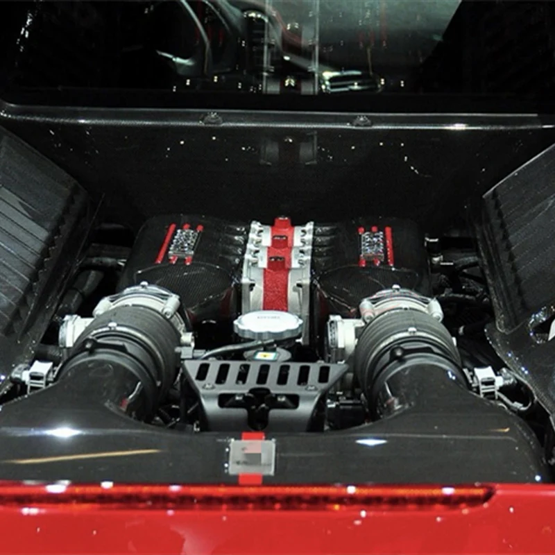 FERRARI 458 Pre-Preg (Kuru) Karbon Fiber Motor İçi Kapak