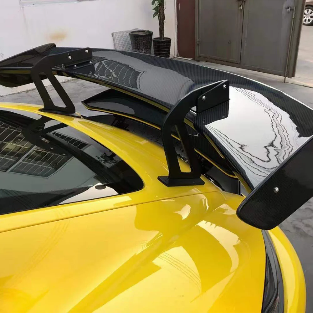 PORSCHE 718 Dry Carbon Fiber Rear Swan Neck Spoiler
