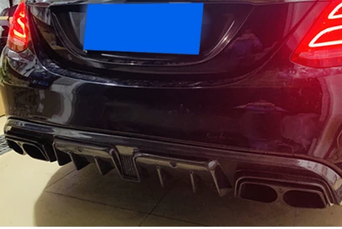 MERCEDES-BENZ W205 B Style Carbon Fiber Body Kit Rear Diffuser 4-Door