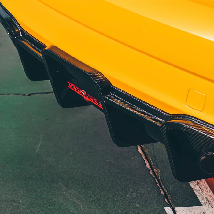 AUDI RS3 Dry Carbon Fiber Rear Lip with Lamp