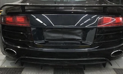 AUDI R8 Carbon Fiber Splitter Rear Lip Diffuser 2010-2015