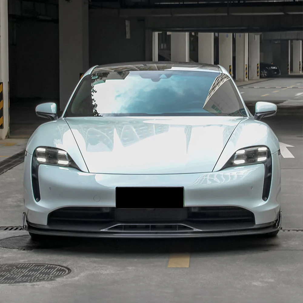 PORSCHE TAYCAN Pre-Preg (Kuru) Karbon Fiber Ön Lip