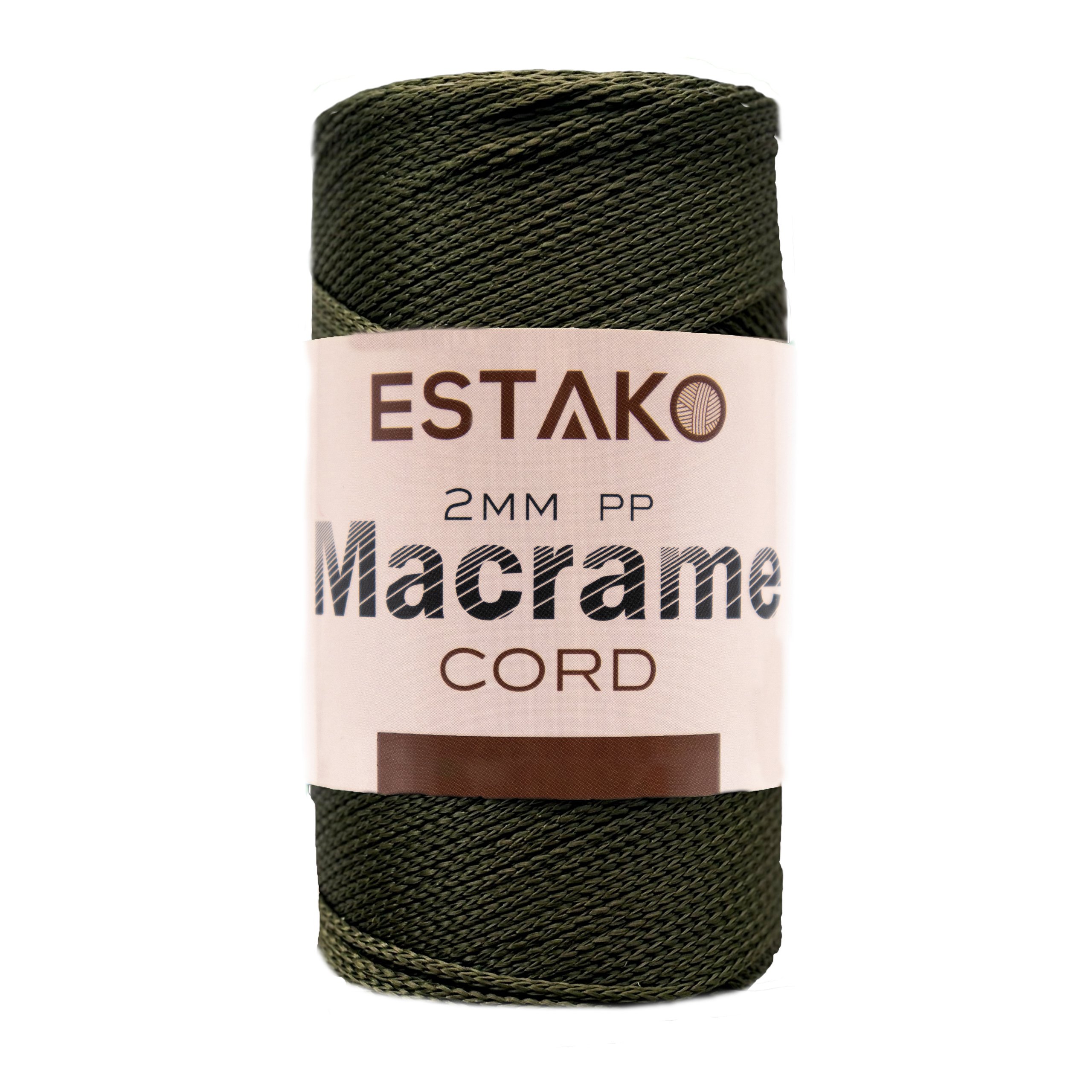 2mm PP Macrame  - 3195 - Hunter Green