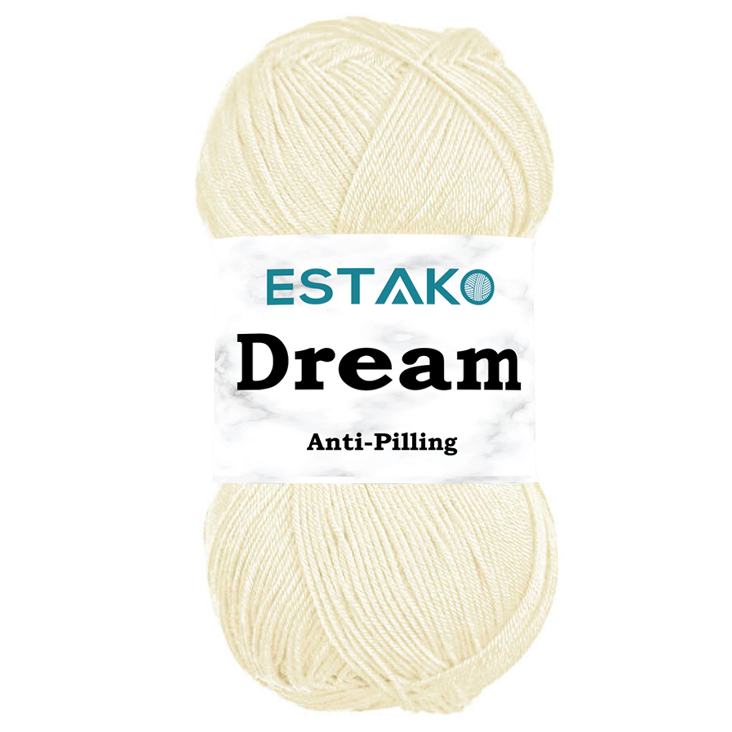 Estako Downy 40% Premium Acrylic and 60% Polyamide Soft Dk - Light Worsted #3 Fuzzy Yarn for Crocheting and Knitting 3.52 oz (100 GR) 267 yds (245 M