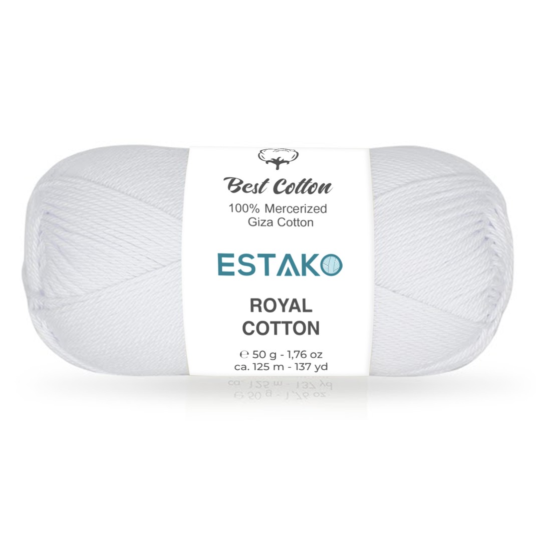 Estako Happy Cotton XL, (2 Skeins Pack) 50% Cotton 50% Acrylic