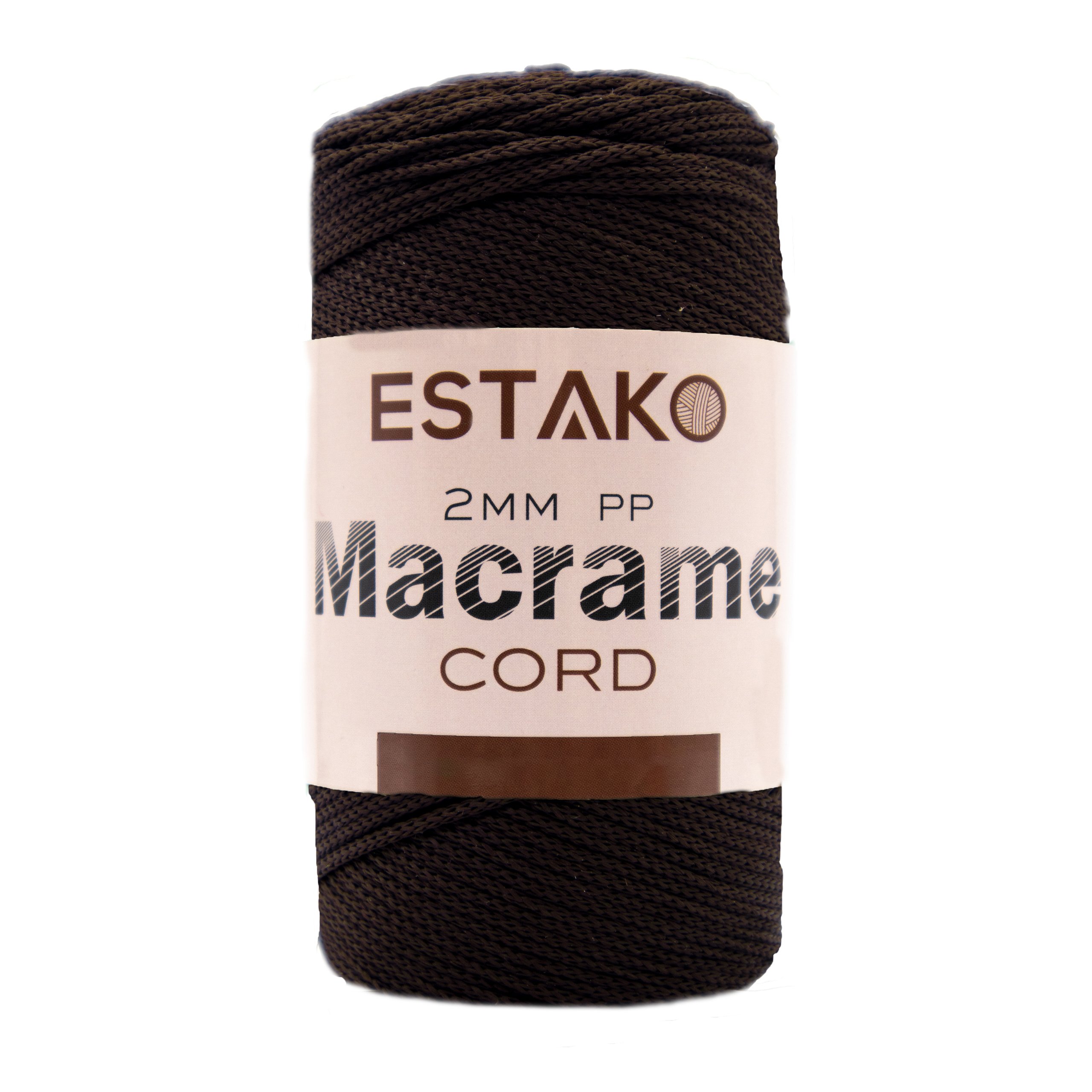 2mm PP Macrame  - 3210 - Brown