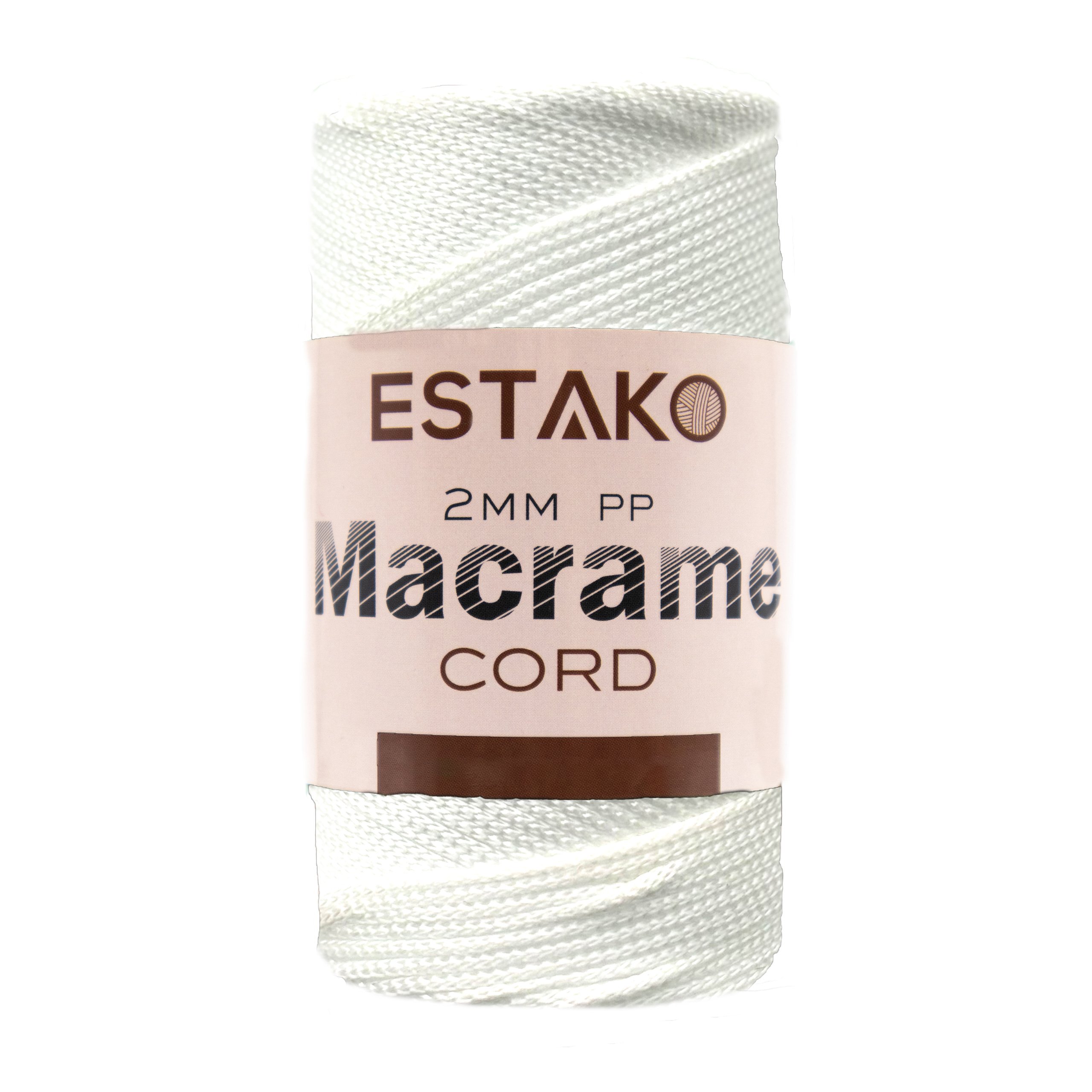 2mm PP Macrame  - 3001 - White