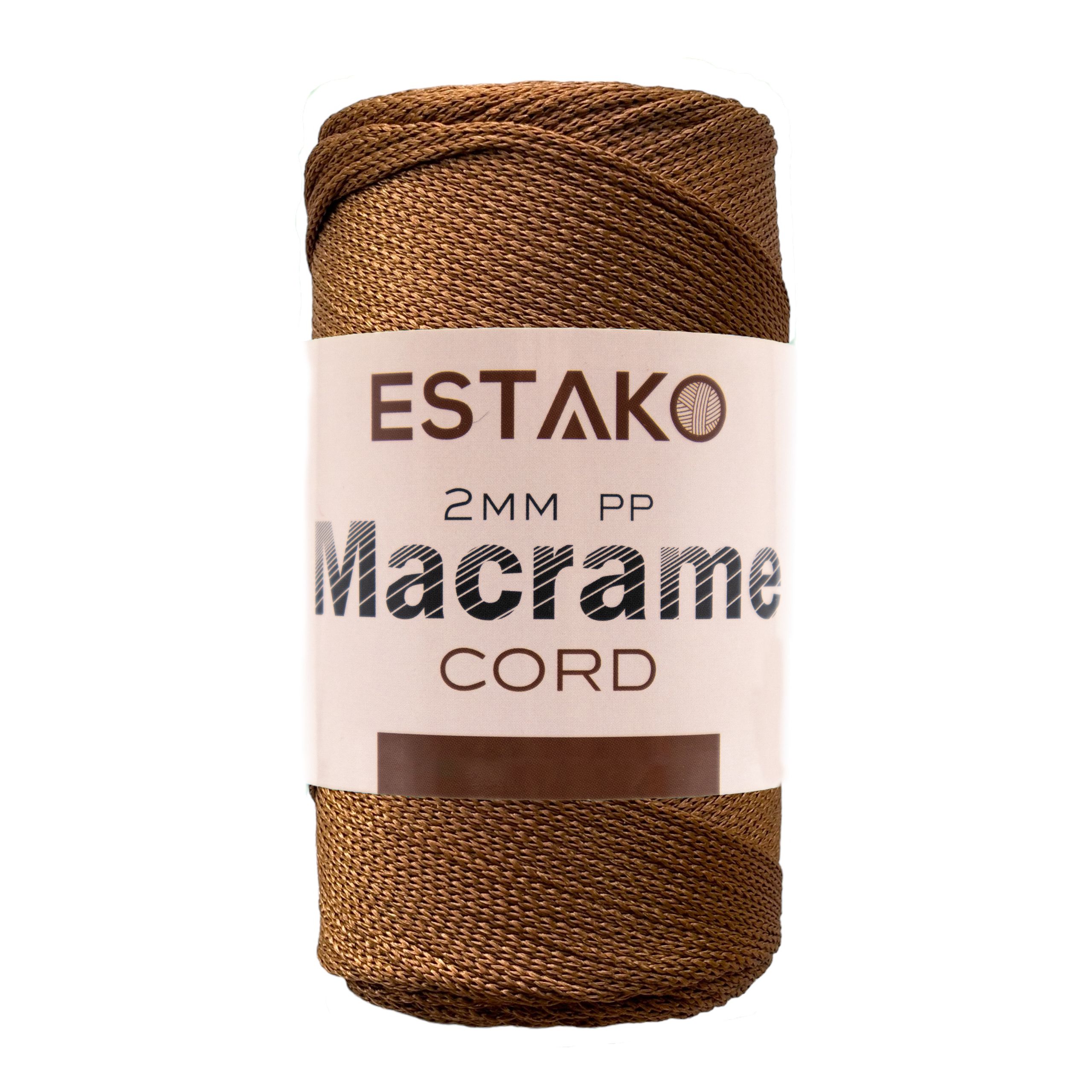 2mm PP Macrame  - 3200 - Chocolate