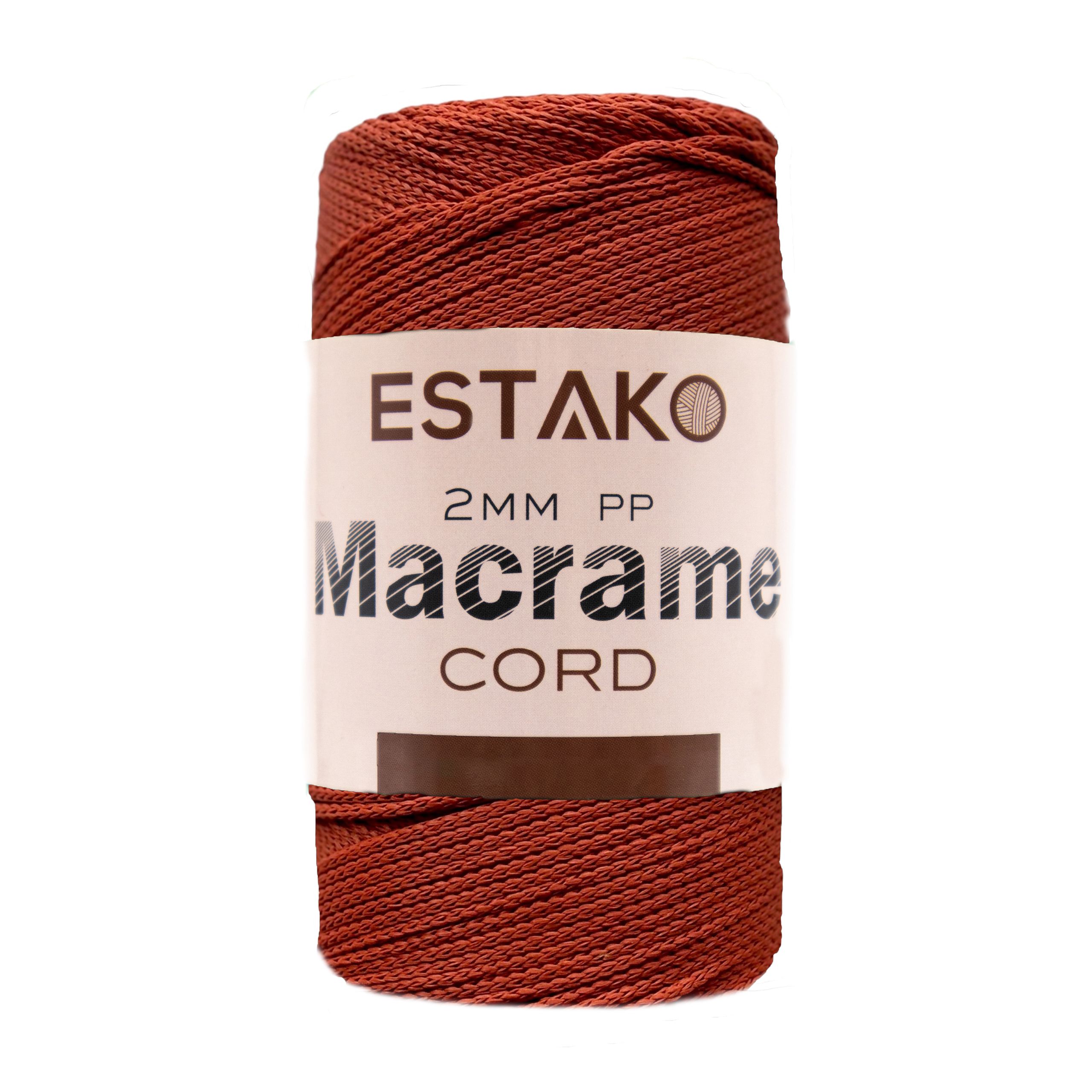 2mm PP Macrame  - 3118 - Brick