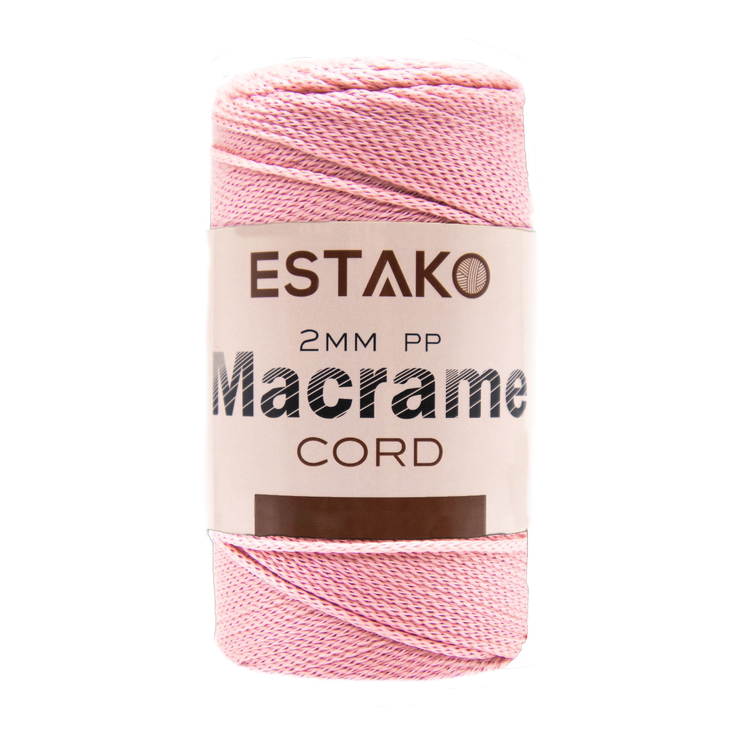 2mm PP Macrame  - 3072 - Soft Pink