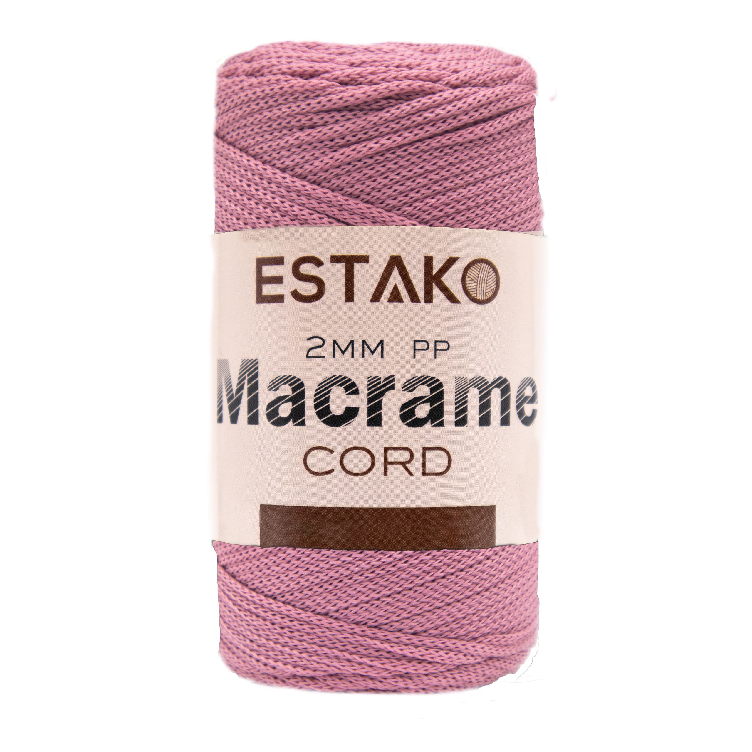 2mm PP Macrame  - 3090 - Rose