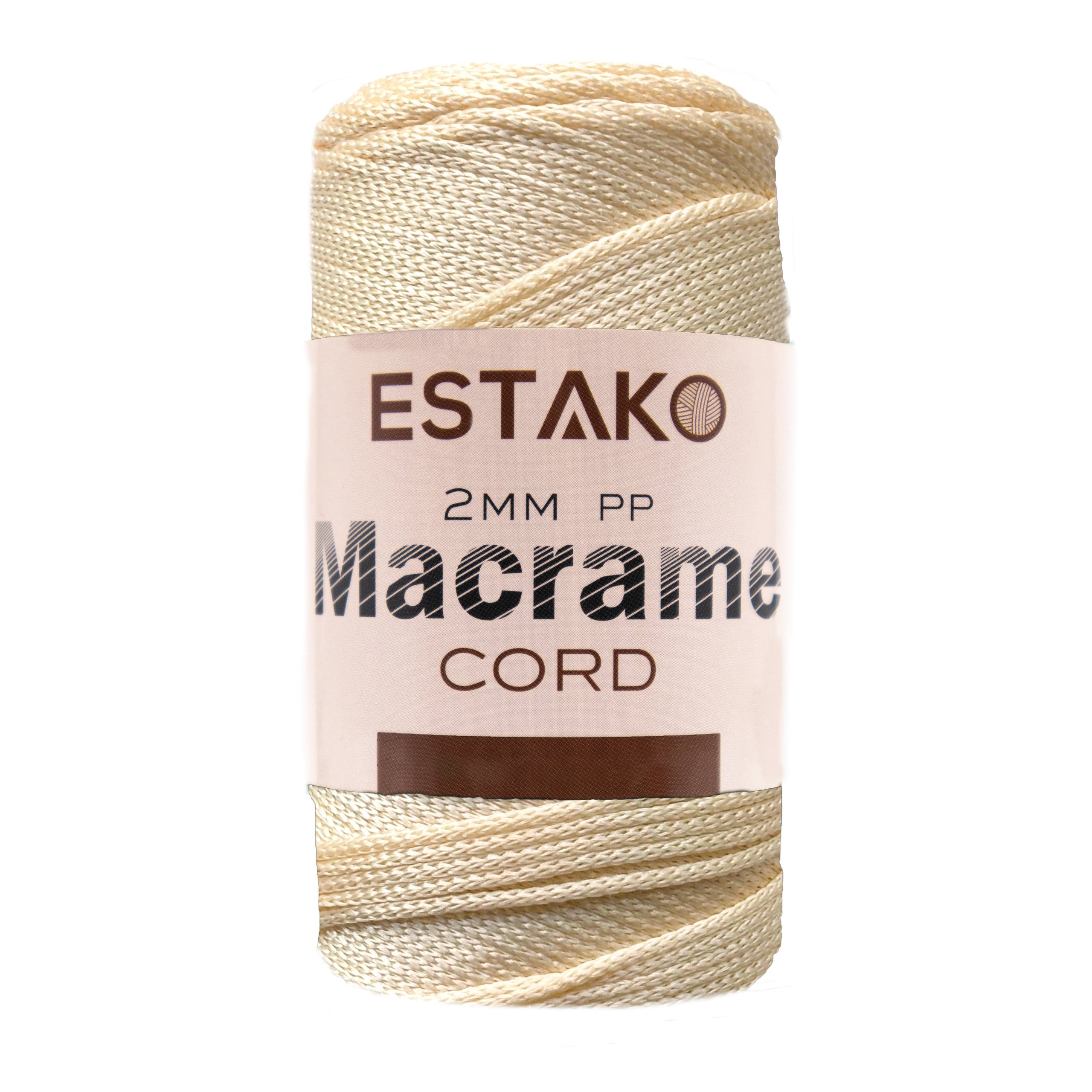 2mm PP Macrame  - 3028 - Cream