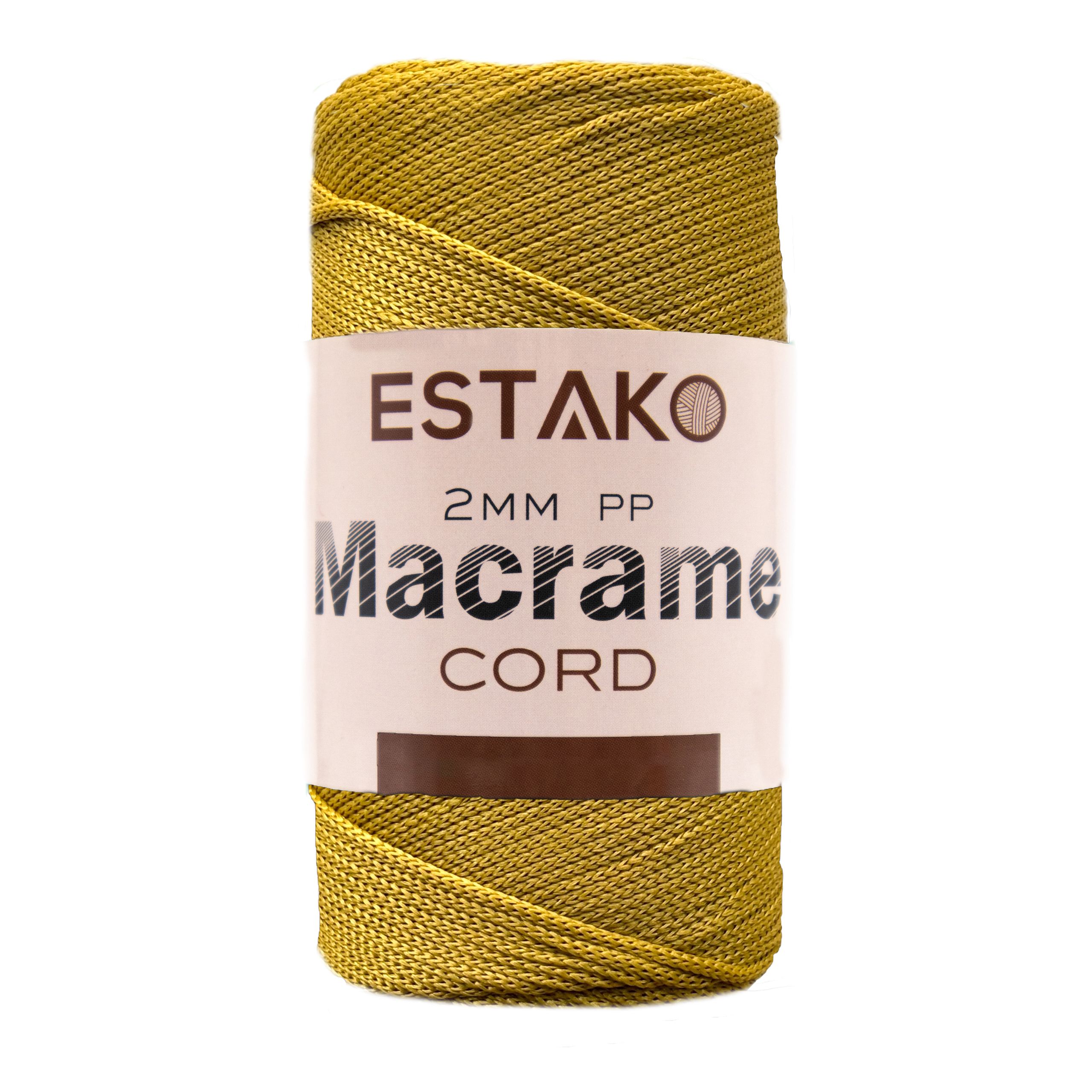 2mm PP Macrame  - 3050 - Gold