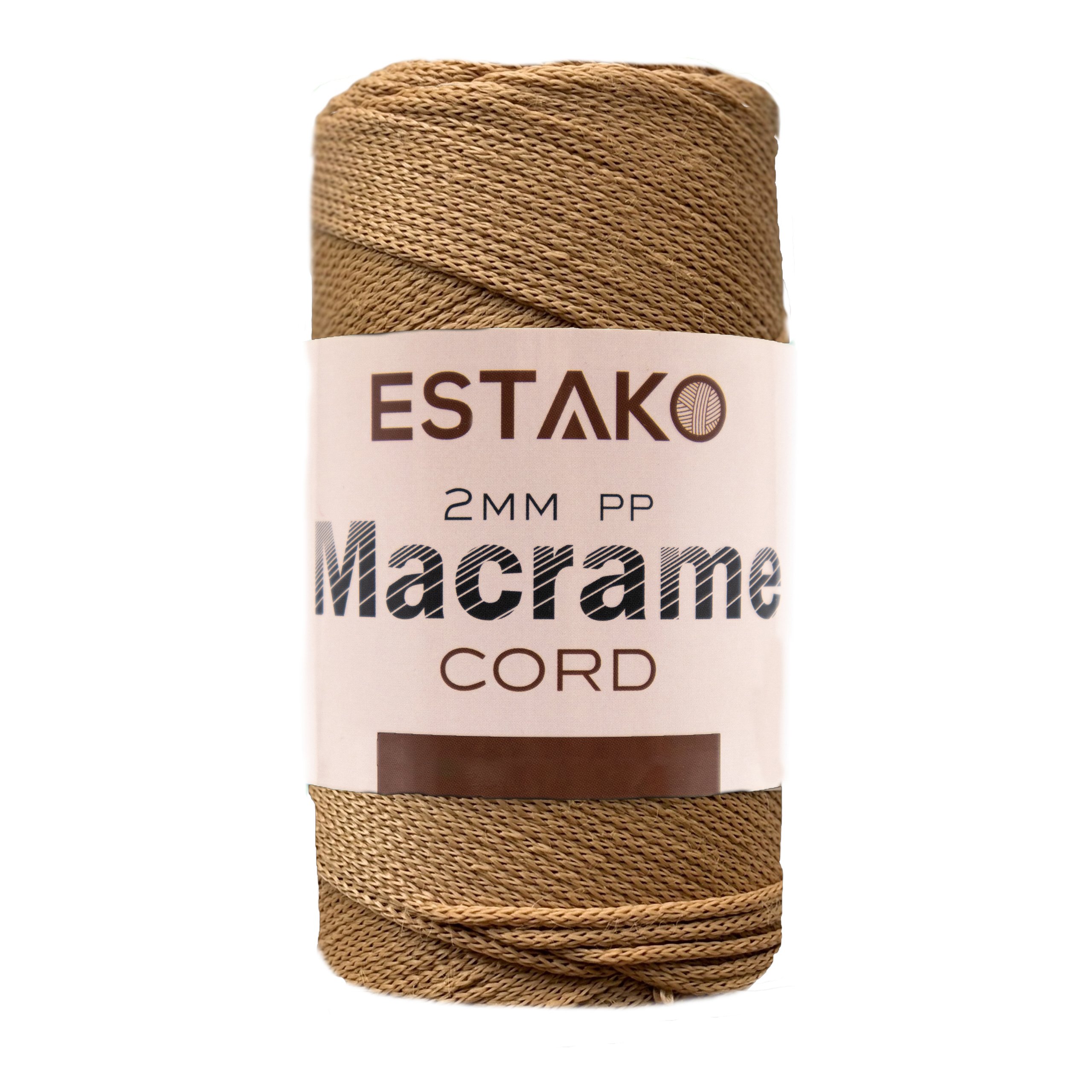 2mm PP Macrame  - 3038 - Caramel