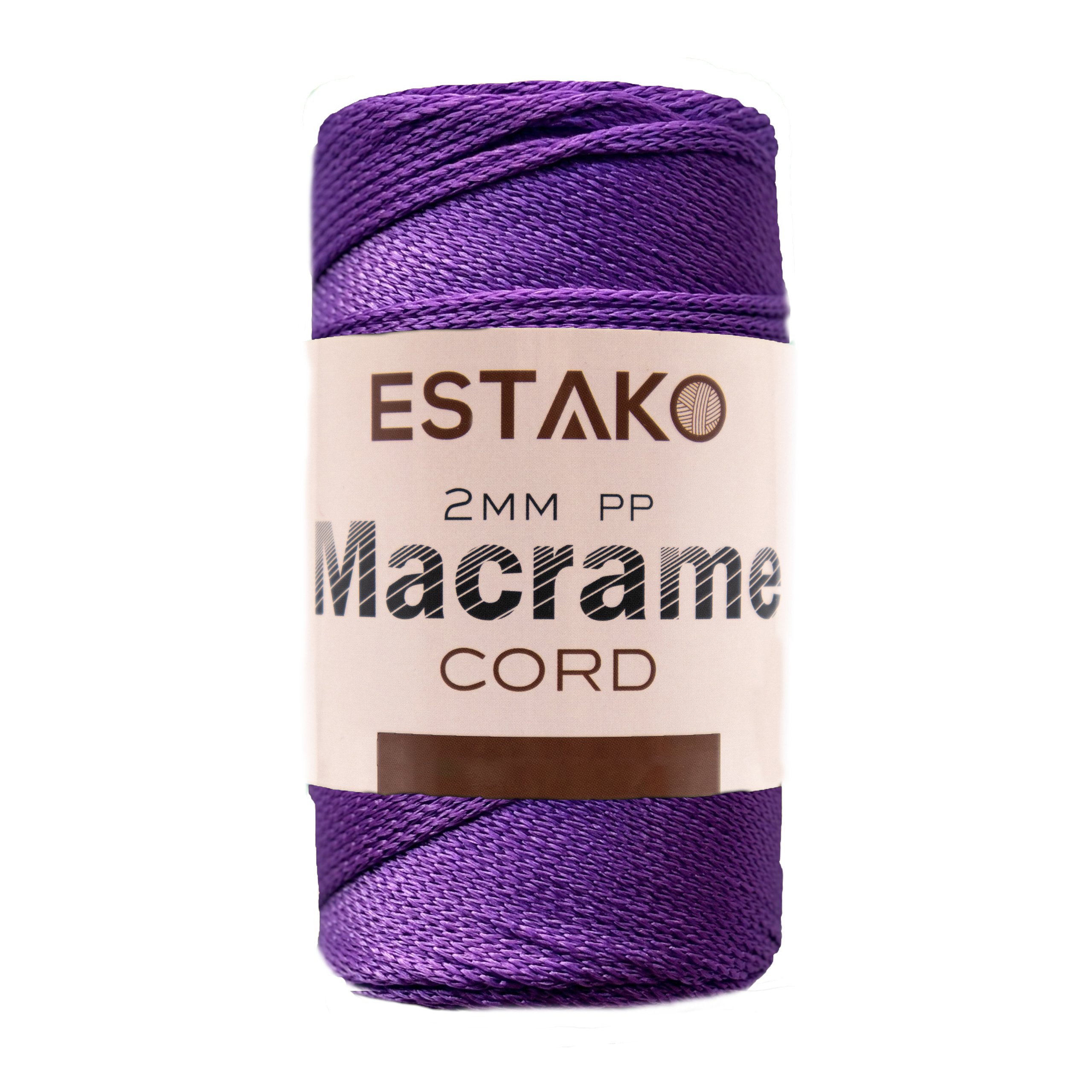 2mm PP Macrame  - 3141 - Violet