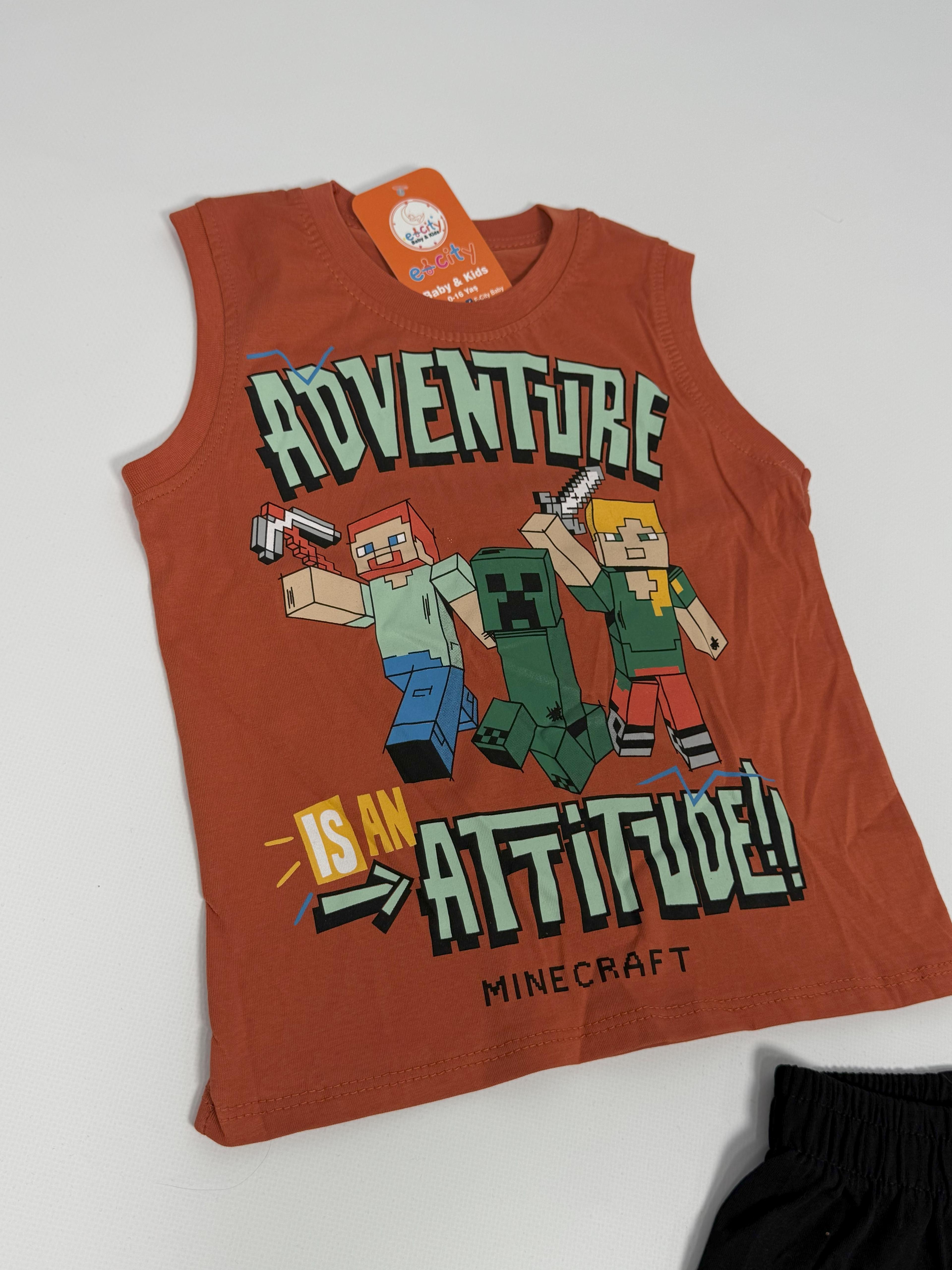 ADVENTURE BASKILI ASKILI ŞORTLU TAKIM