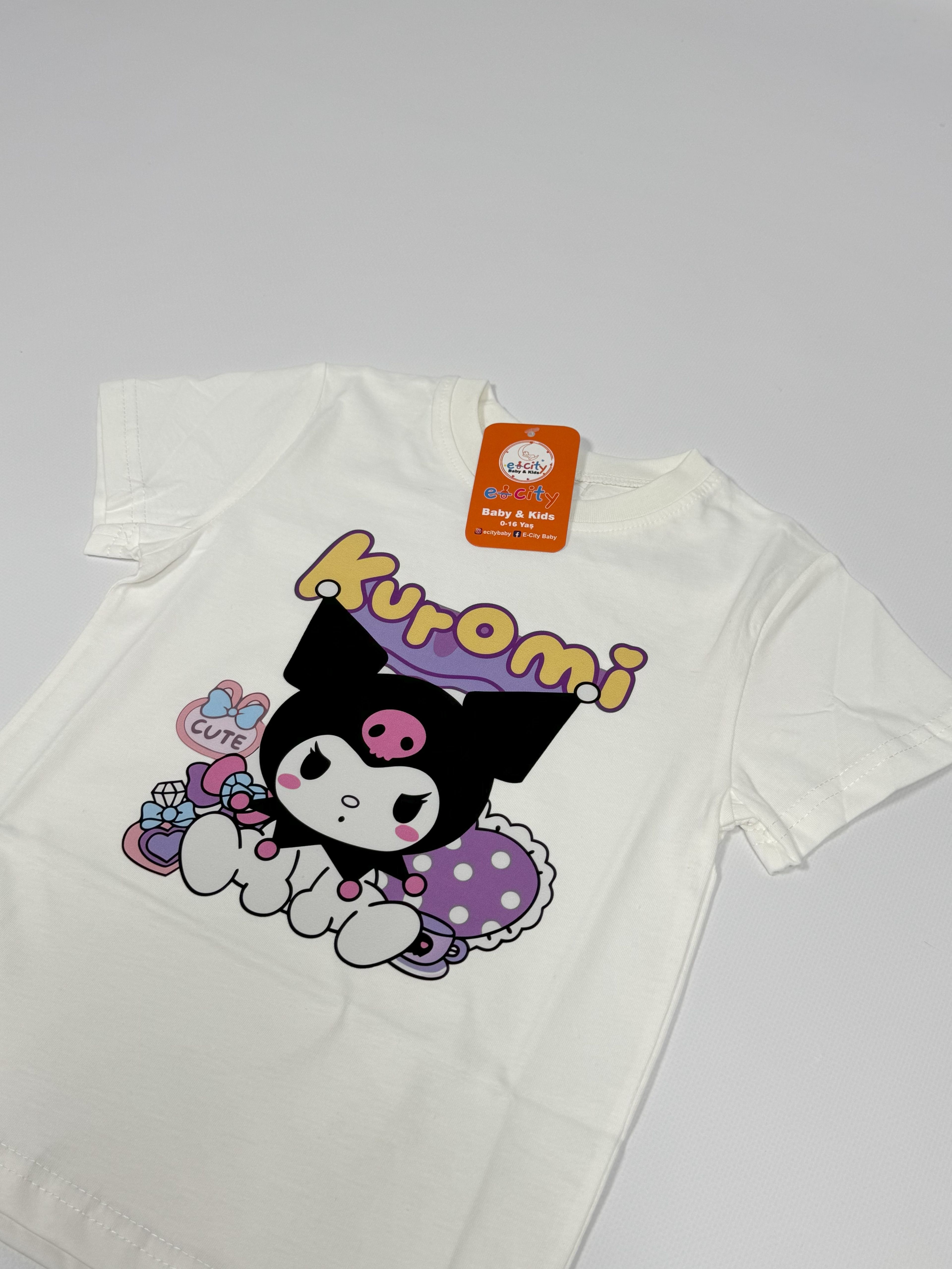 KUROMİ BASKILI BASİC TİŞÖRT