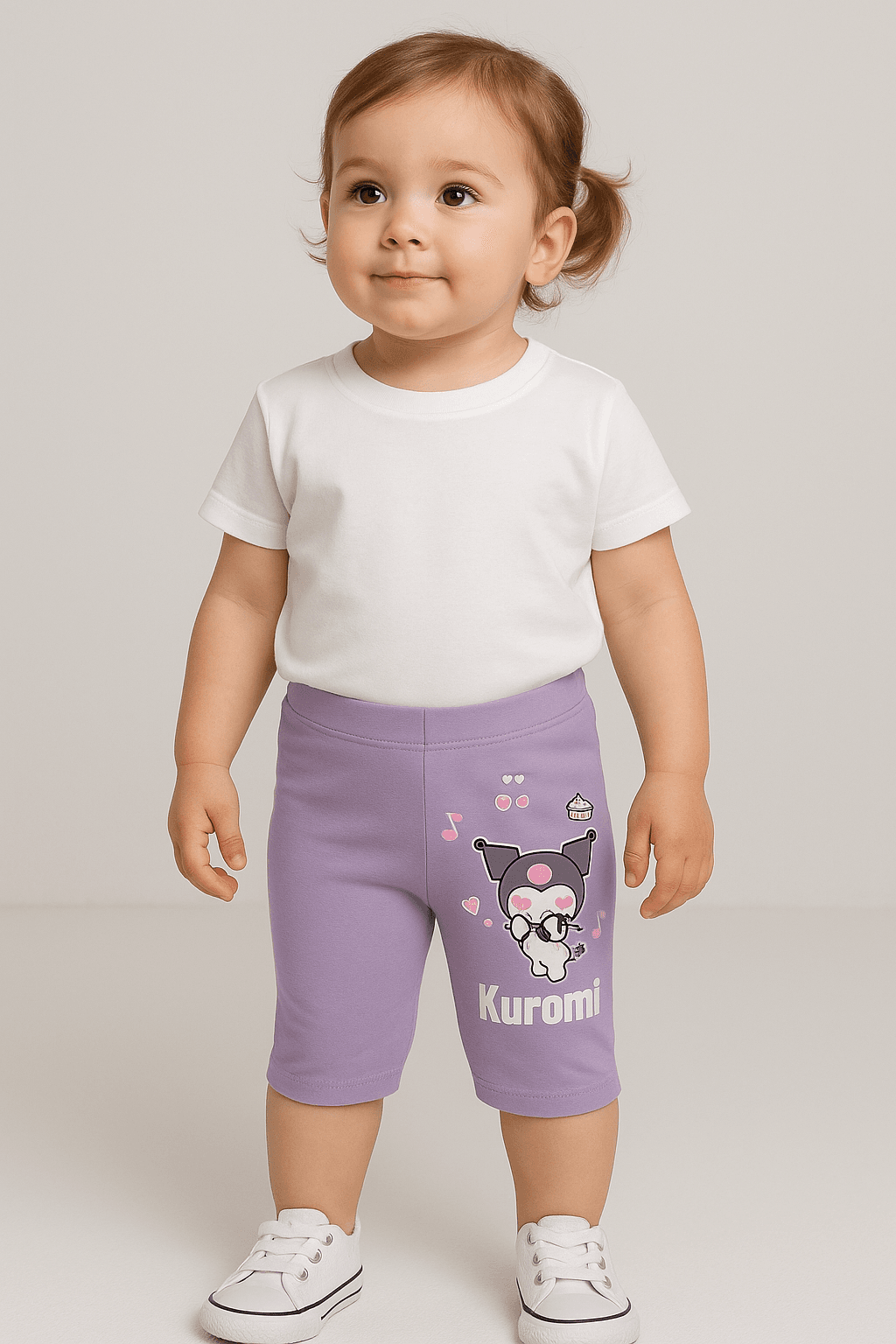 KUROMİ BASKILI KAPRİ TAYT 