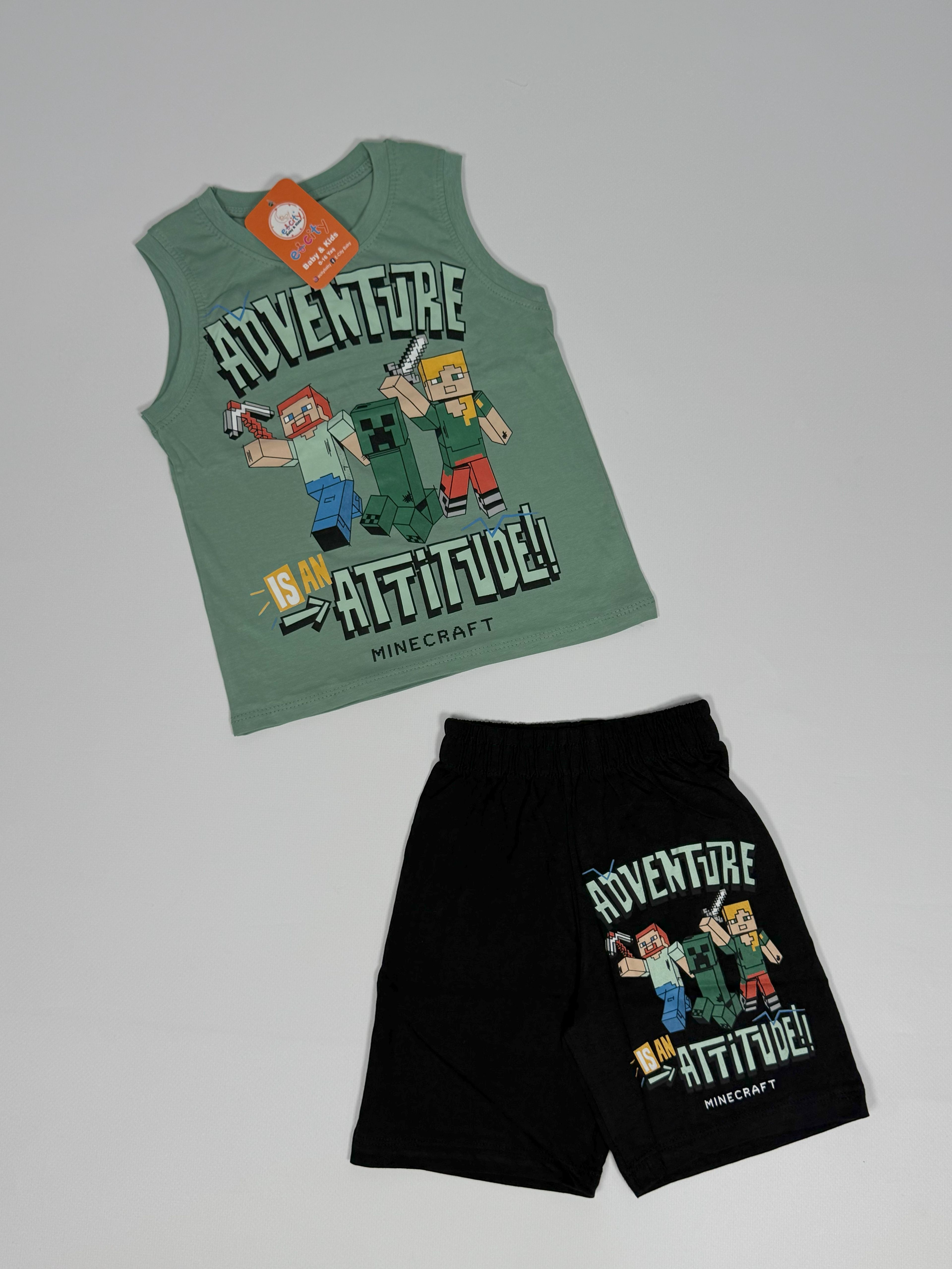 ADVENTURE BASKILI ASKILI ŞORTLU TAKIM