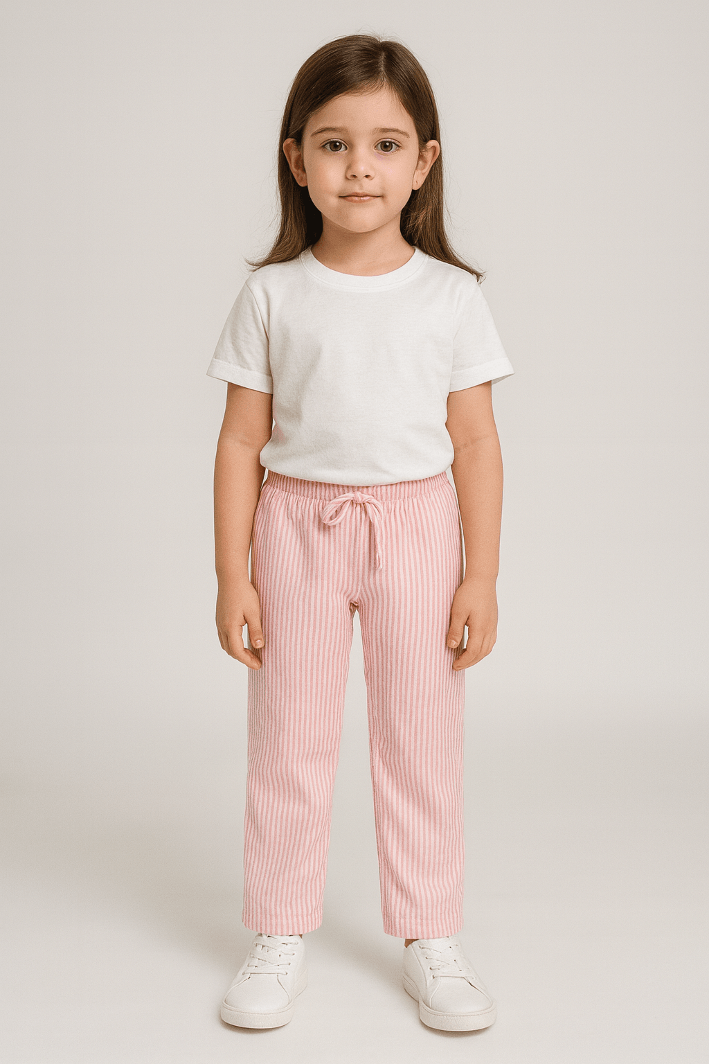 PEMBE ÇİZGİLİ TEK ALT