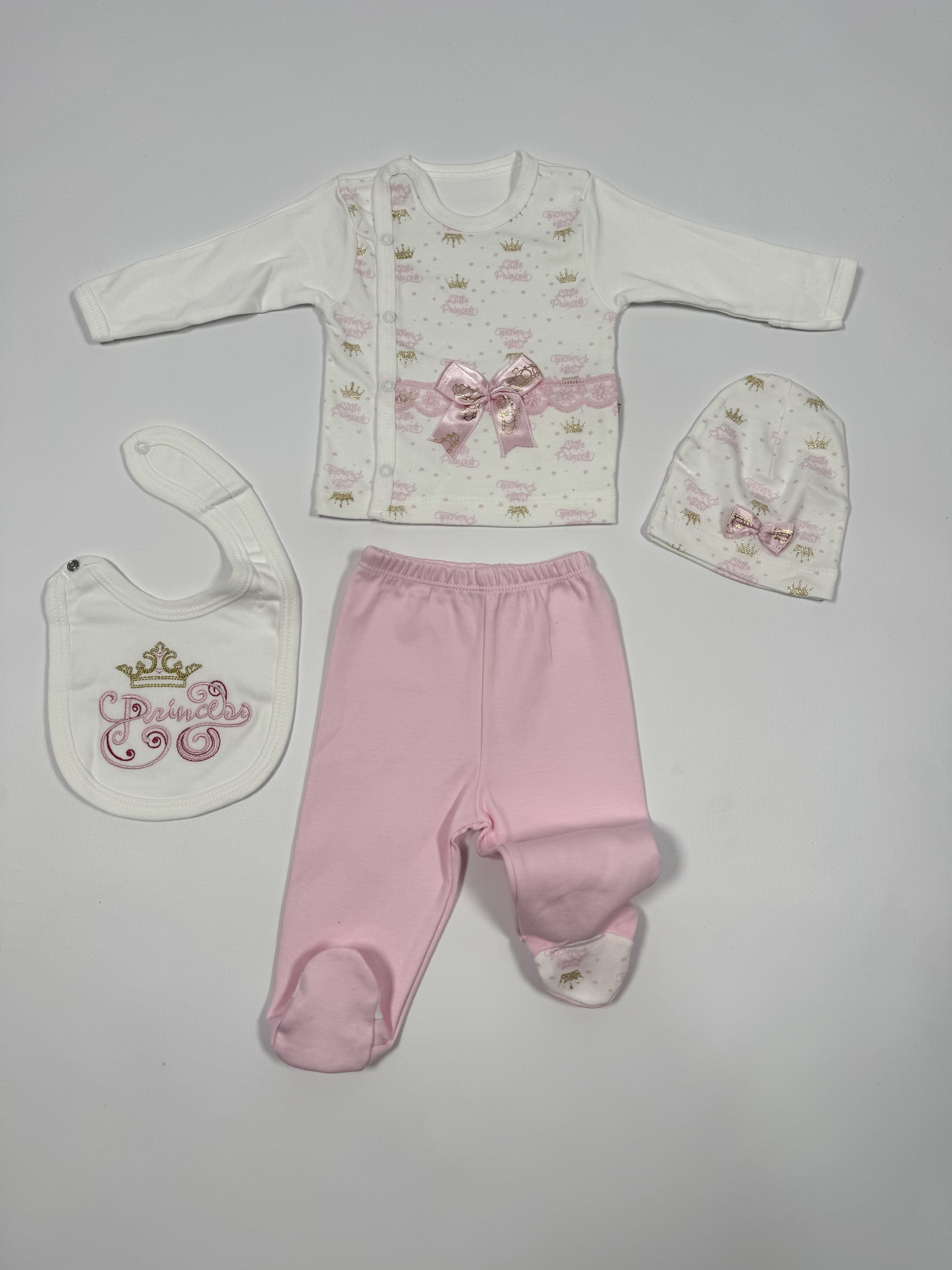 TAÇ DESENLİ YENİ DOĞAN SET
