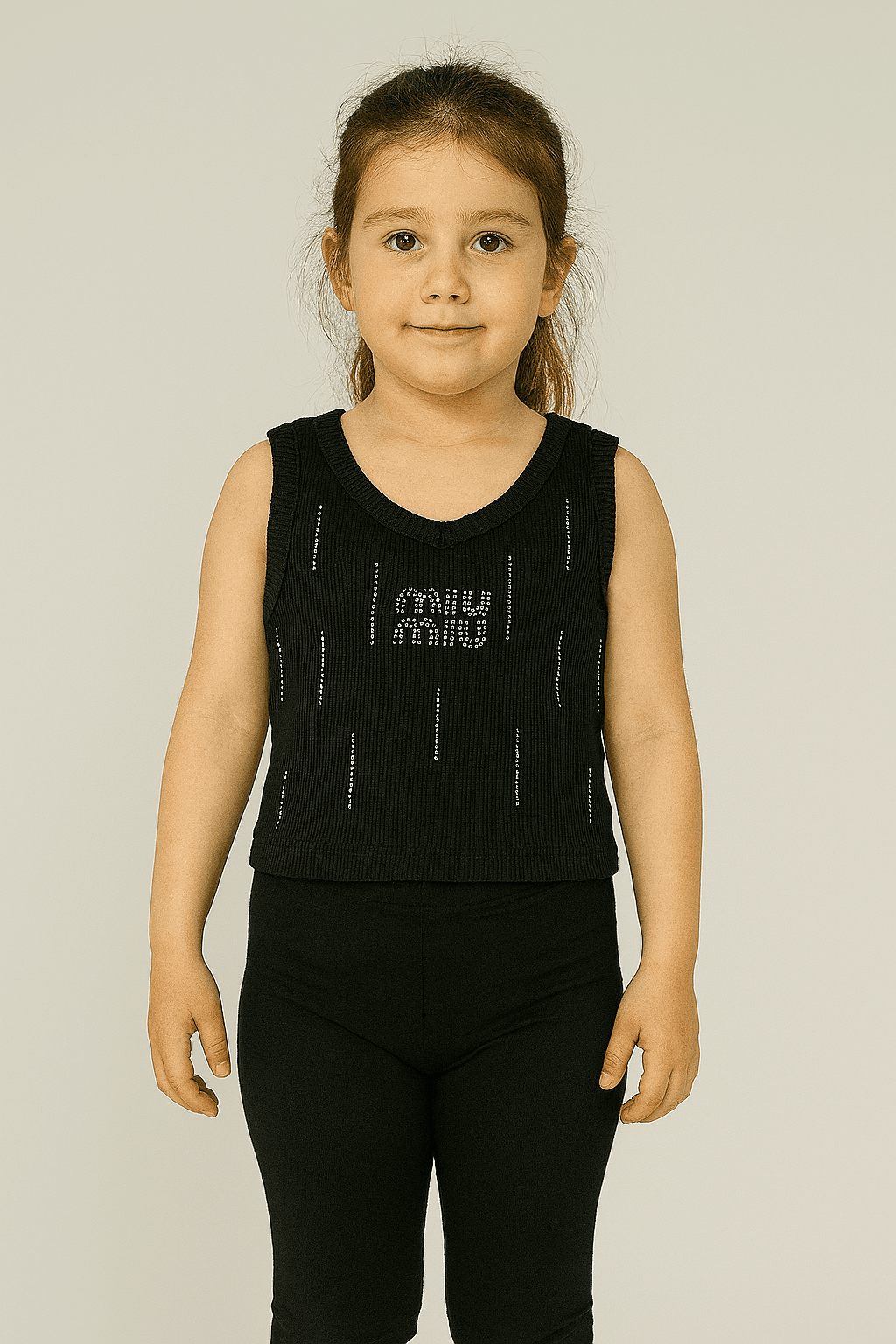 SİYAH TAŞLI CROP 