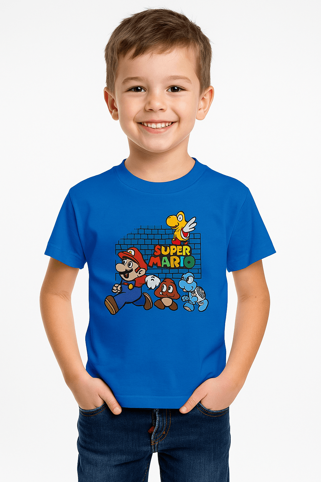 SUPER MARIO BASKILI BASİC TİŞÖRT
