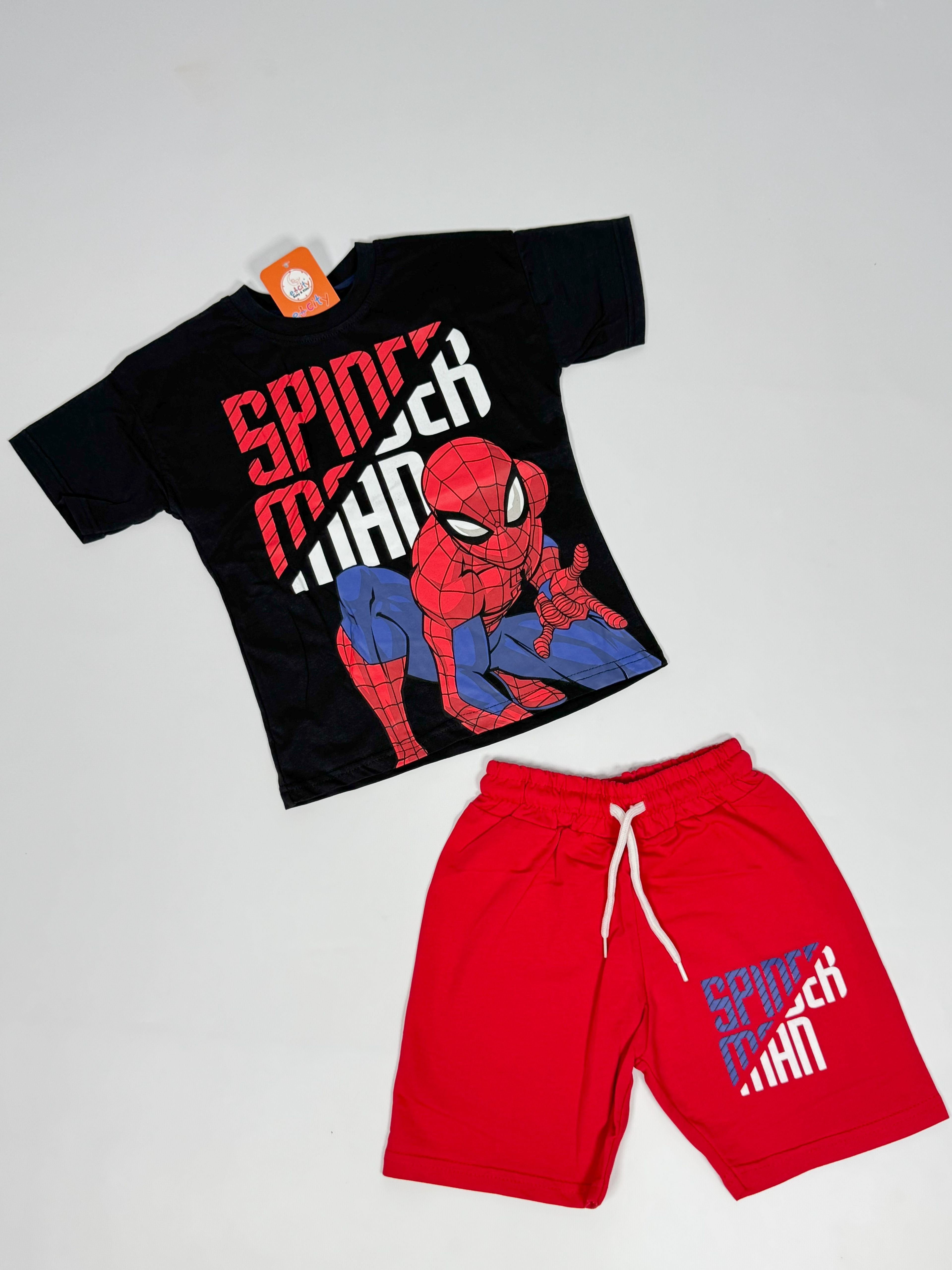 SPİERDERMAN BASKILI ŞORTLU TAKIM