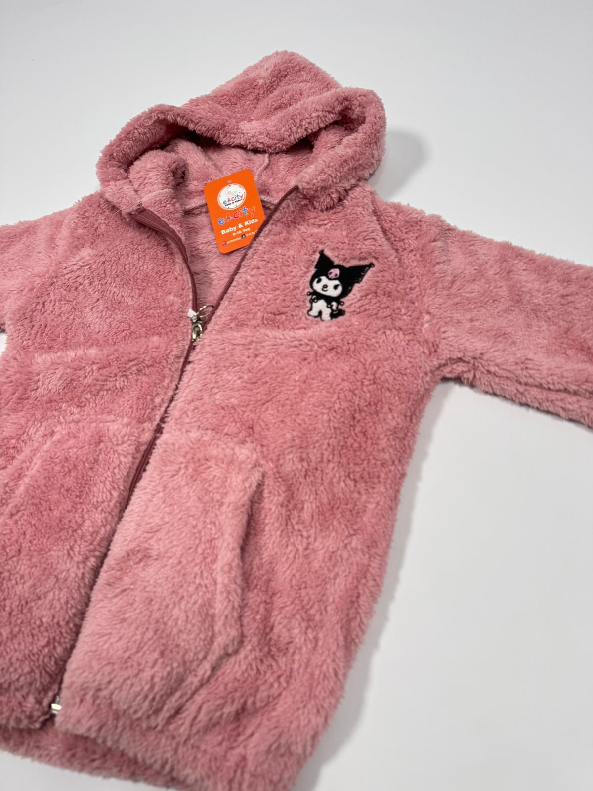 KUROMİ BASKILI PELUŞ CEKET