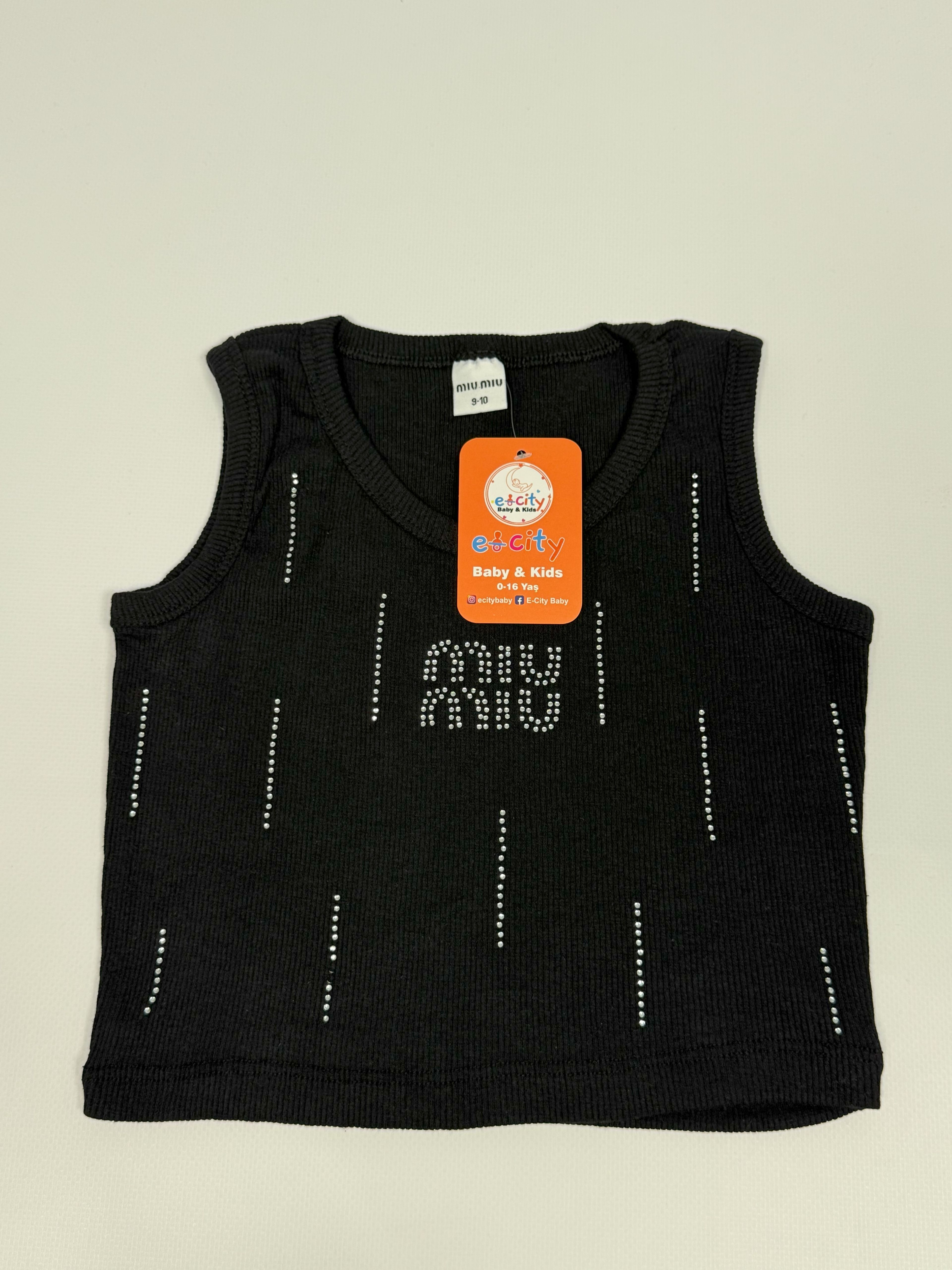 SİYAH TAŞLI CROP 