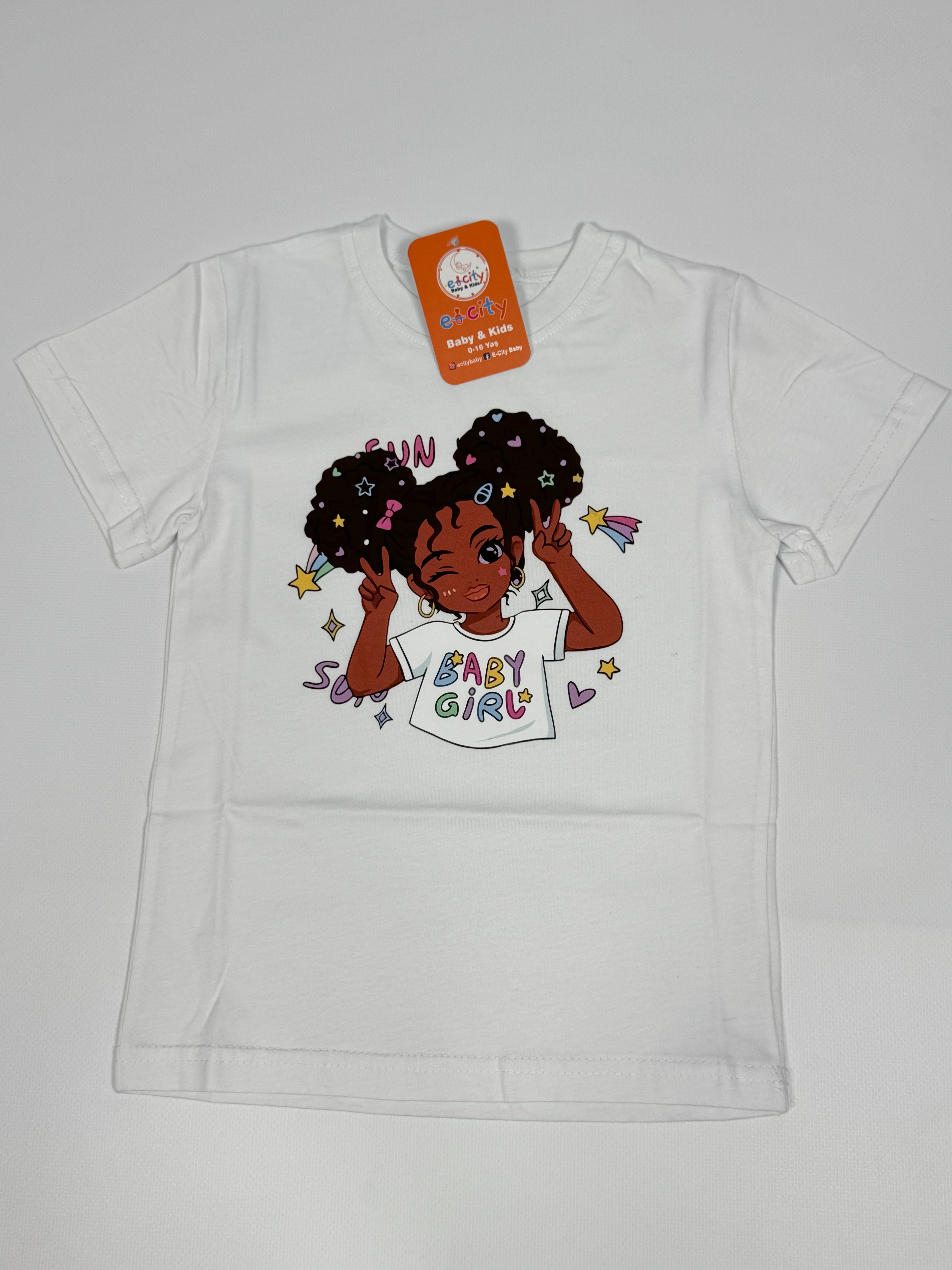 BABY GİRL BASKILI TİŞÖRT