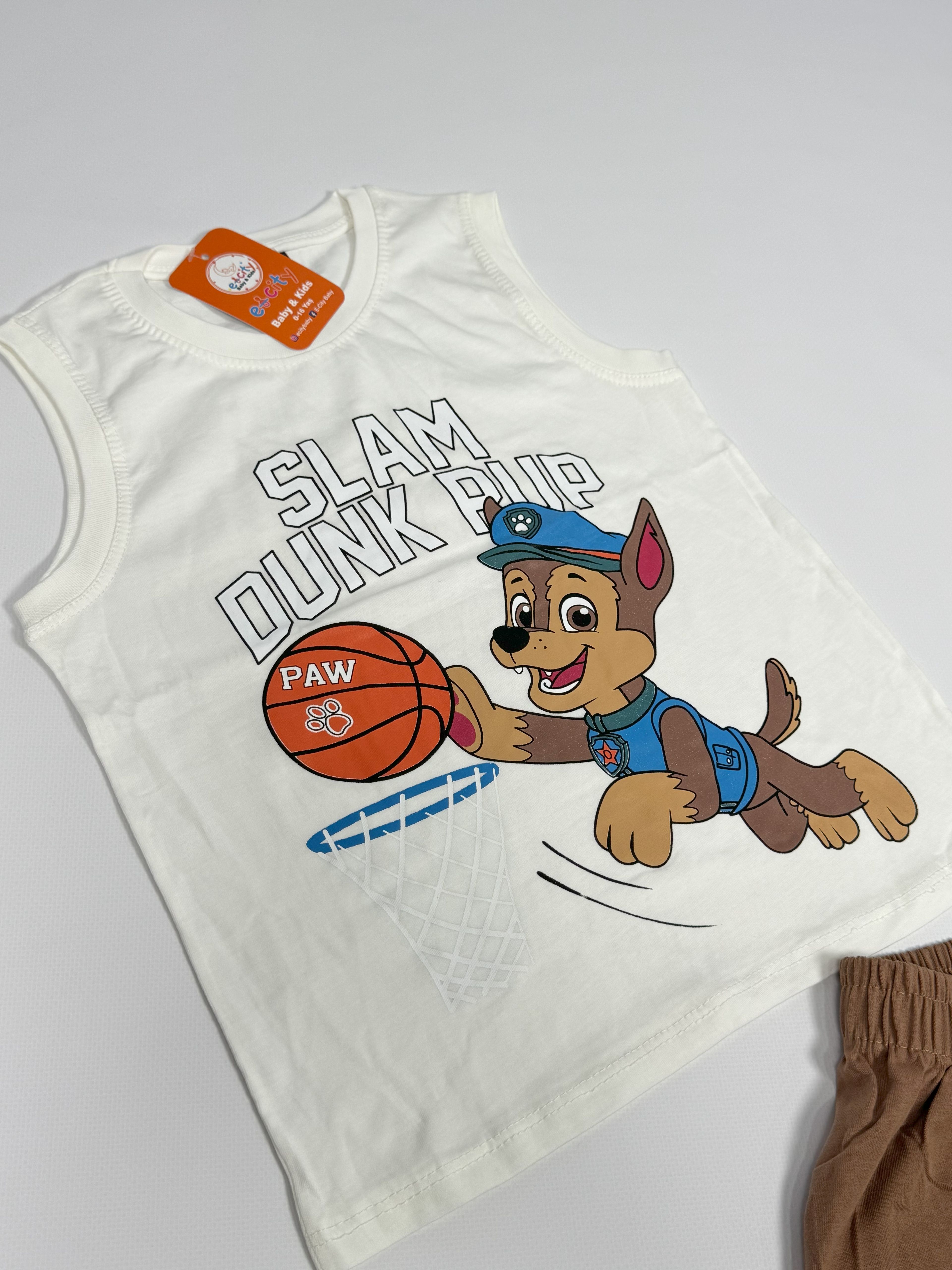 PAW PATROL BASKILI ASKILI ŞORTLU TAKIM
