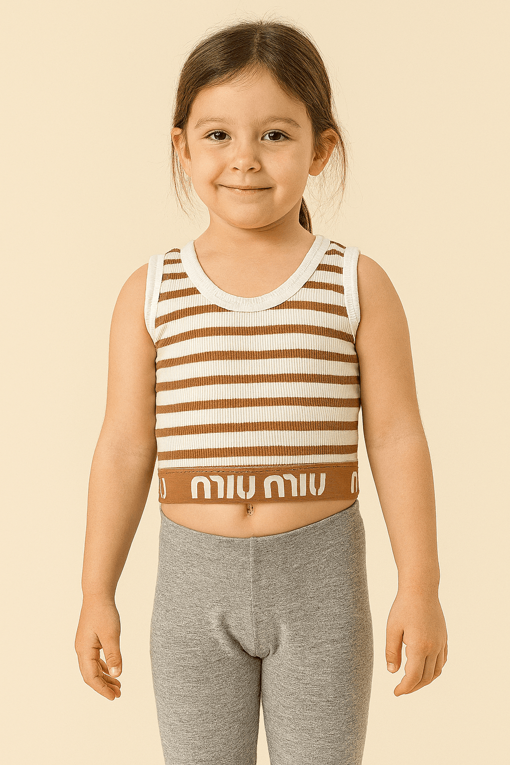 KAHVERENGİ ÇİZGİLİ CROP 