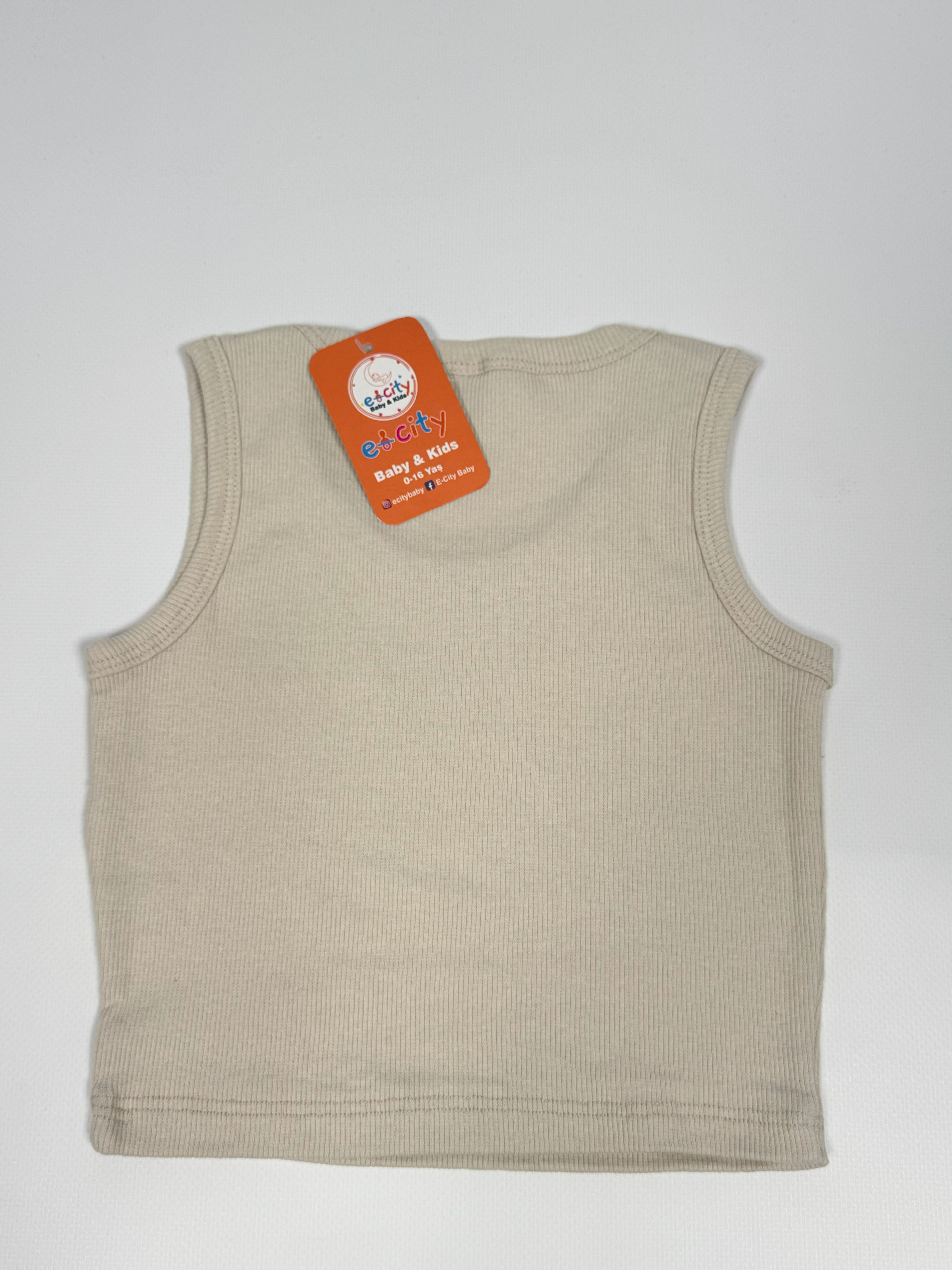 TAŞLI BEJ RENGİ CROP