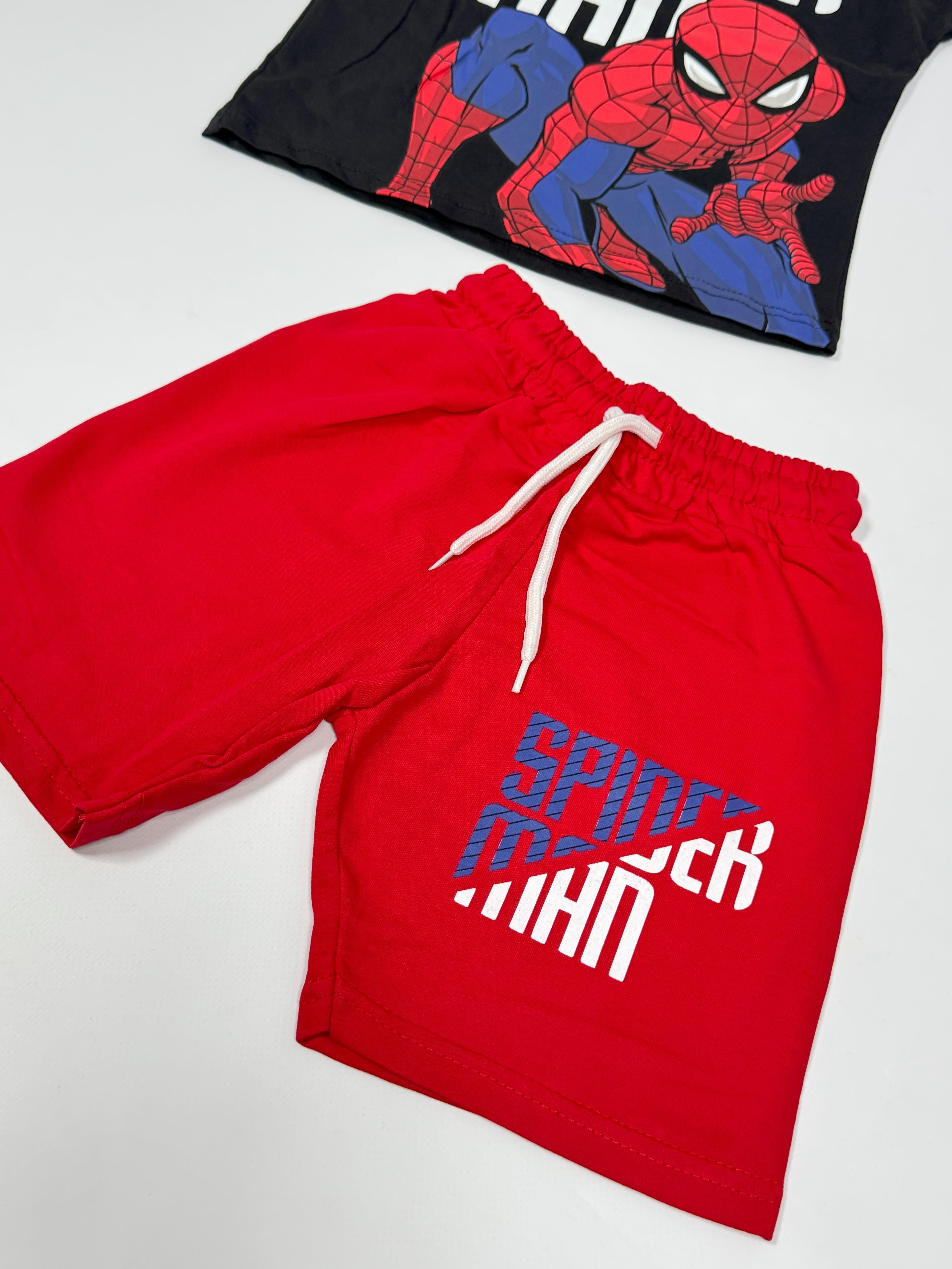 SPİERDERMAN BASKILI ŞORTLU TAKIM