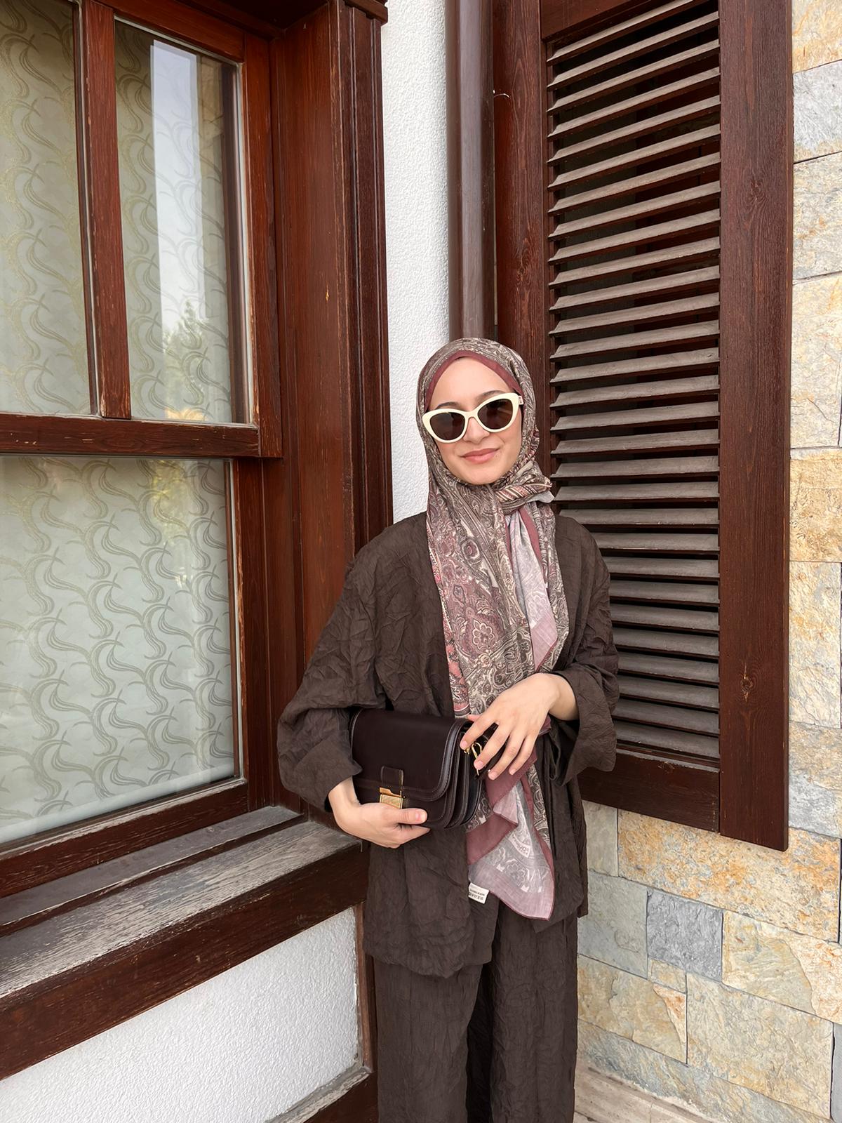 Kırışık Kumaş Kimono - Pantolon Takım image