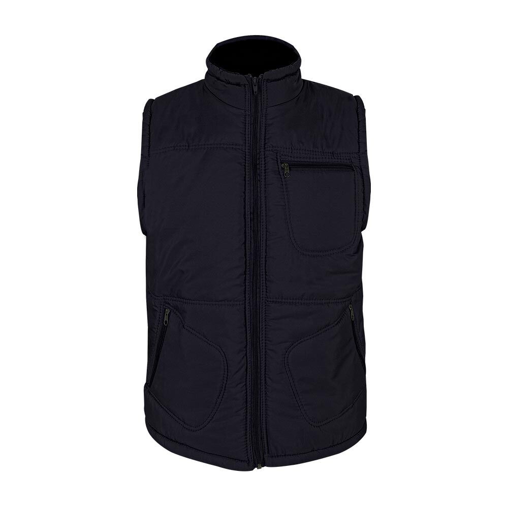 948001-XL ALASKA SİYAH ÜÇ CEPLİ ŞİŞME YELEK XL
